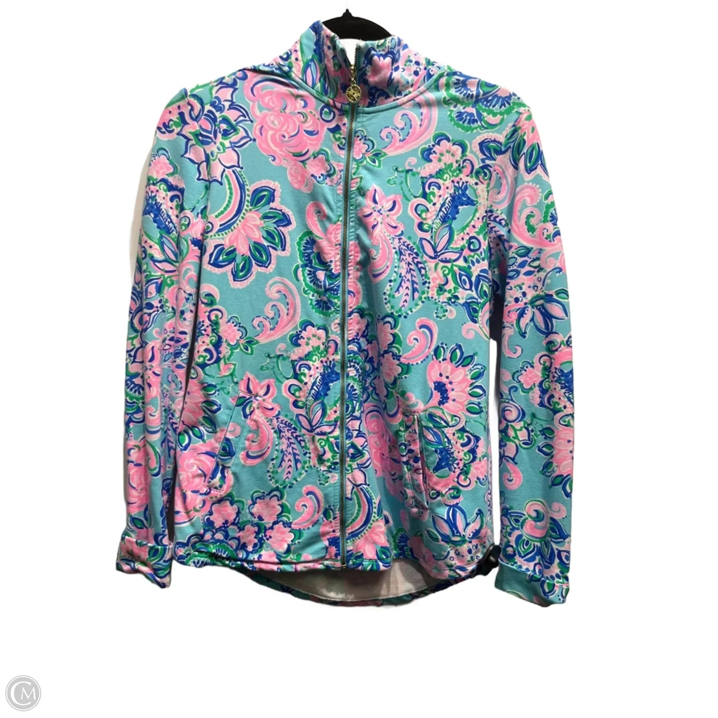 Jacket Designer By Lilly Pulitzer In Blue & Pink, Size: S