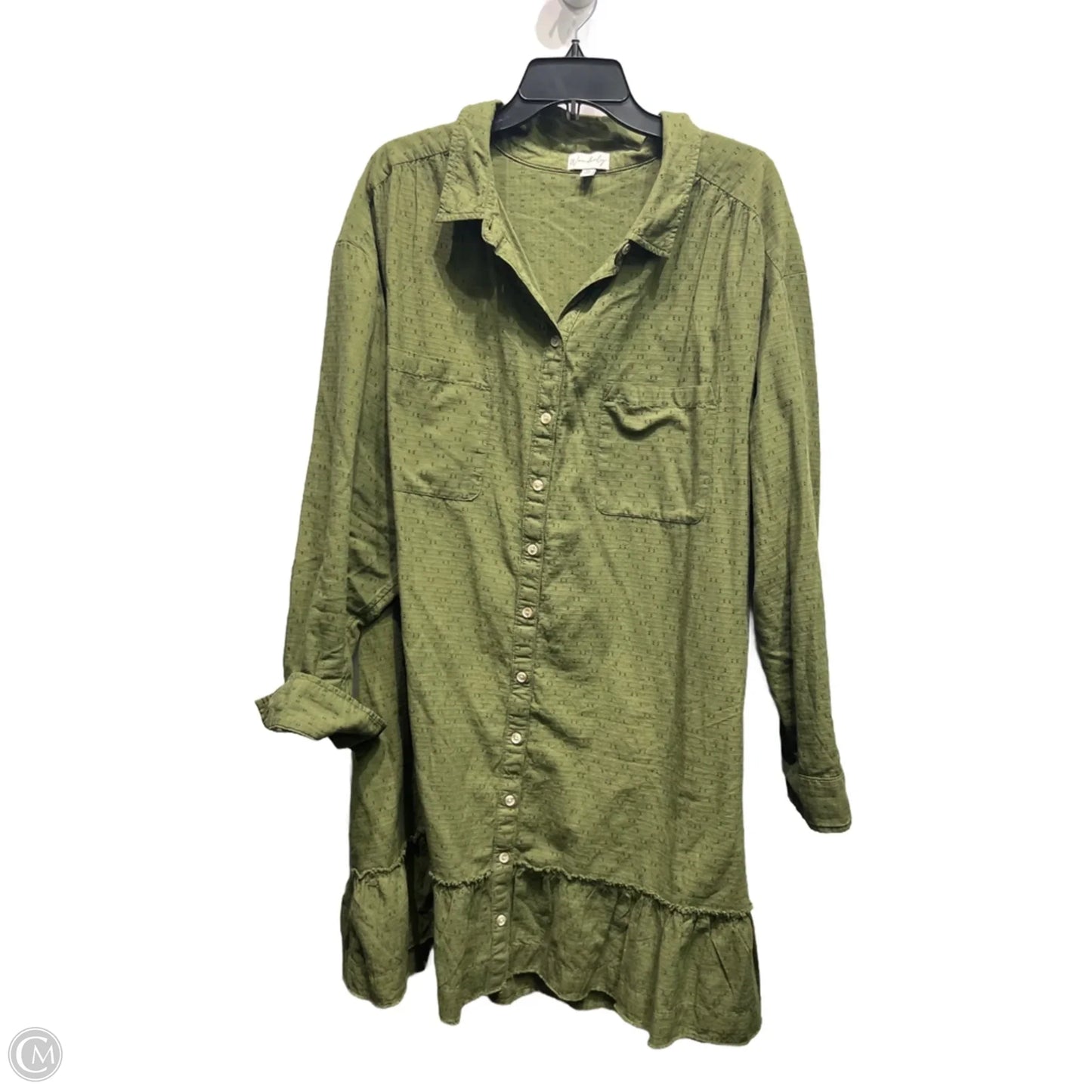 Dress Casual Short By Wonderly In Green, Size: 3x