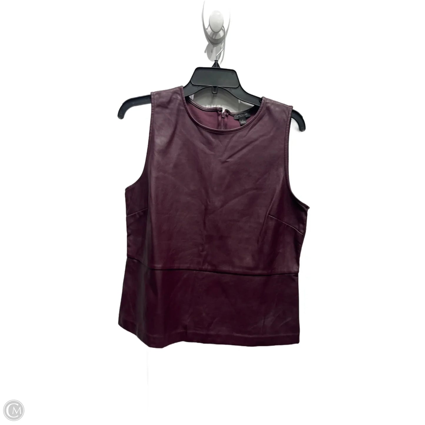 Top Sleeveless By Ann Taylor In Purple, Size: M