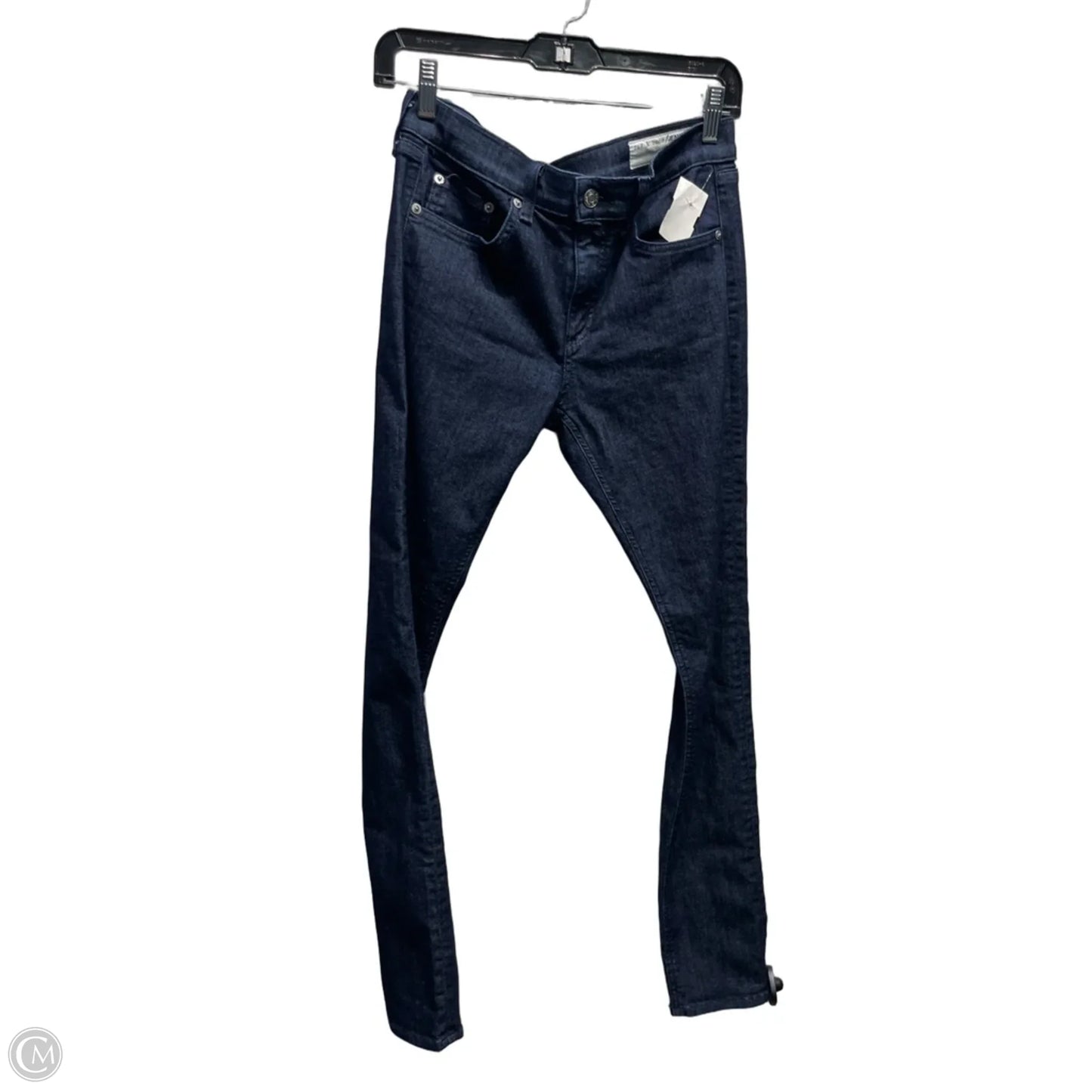 Jeans Skinny By Rag And Bone In Blue Denim, Size: 6