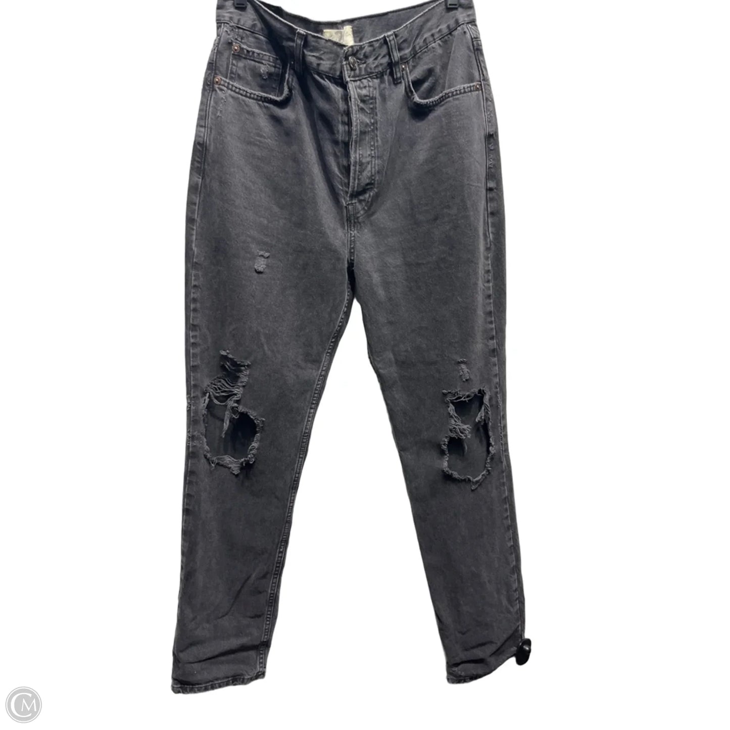 Jeans Straight By Free People In Black, Size: 6