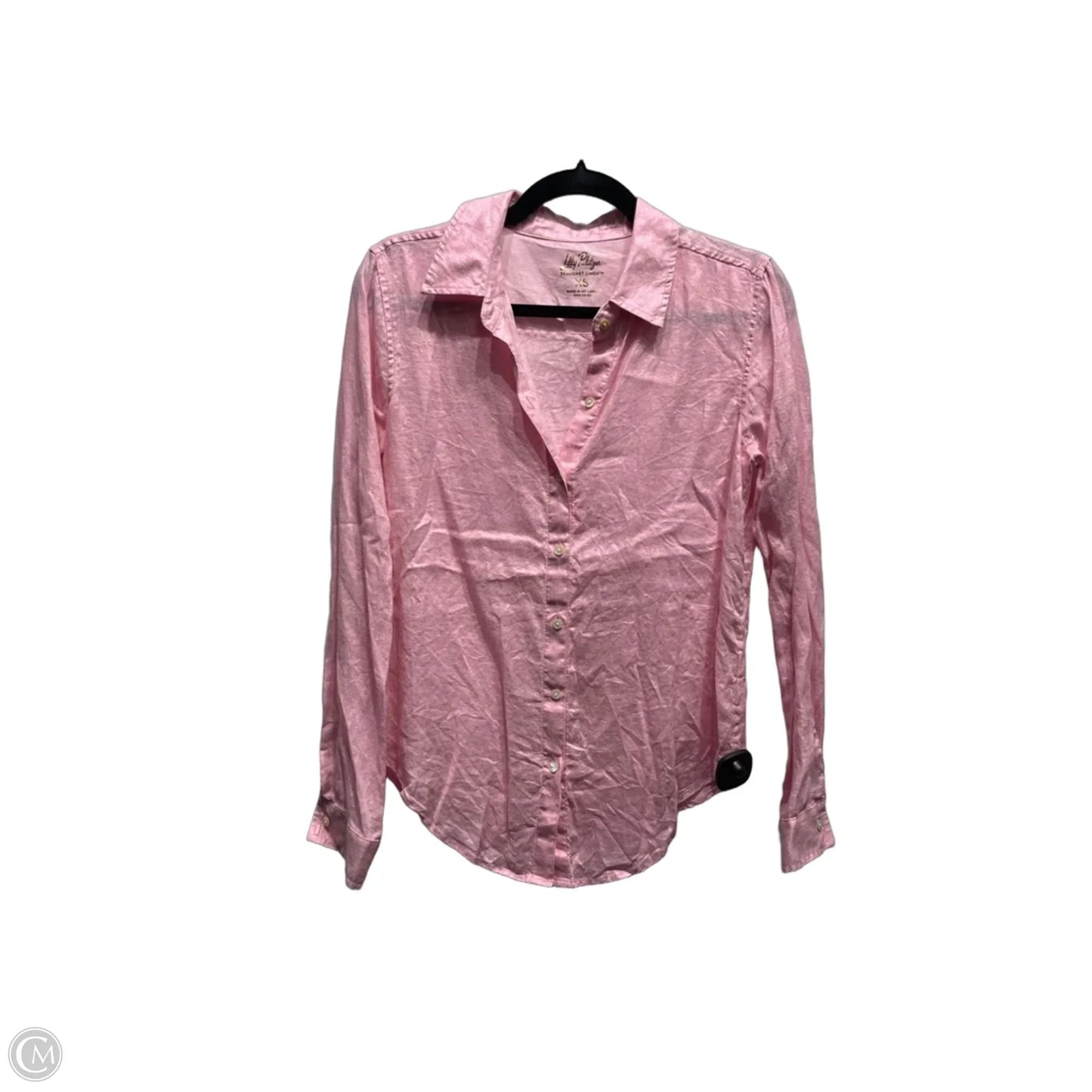 Top Long Sleeve Designer By Lilly Pulitzer In Pink, Size: Xs