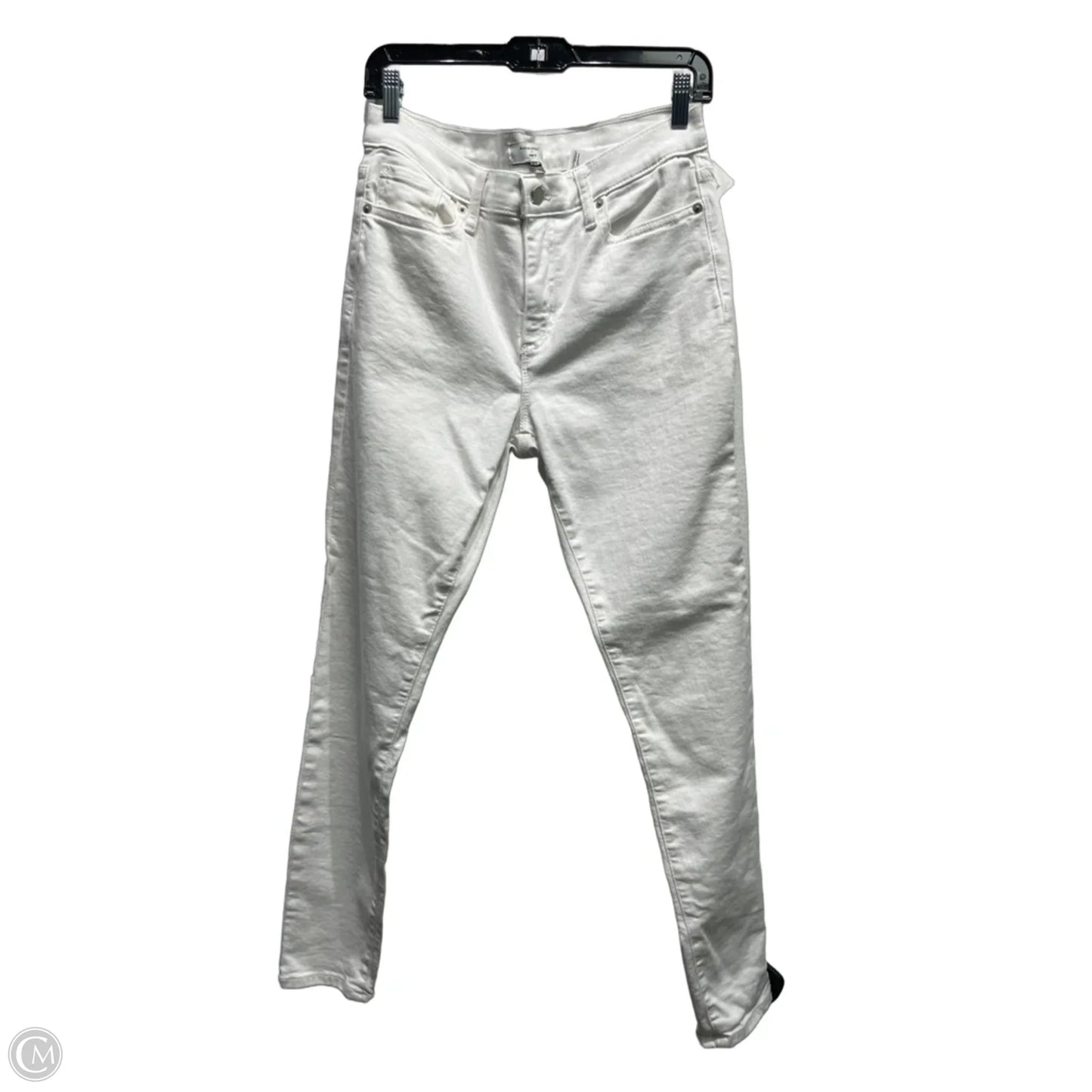 Jeans Straight By Banana Republic In White Denim, Size: 10