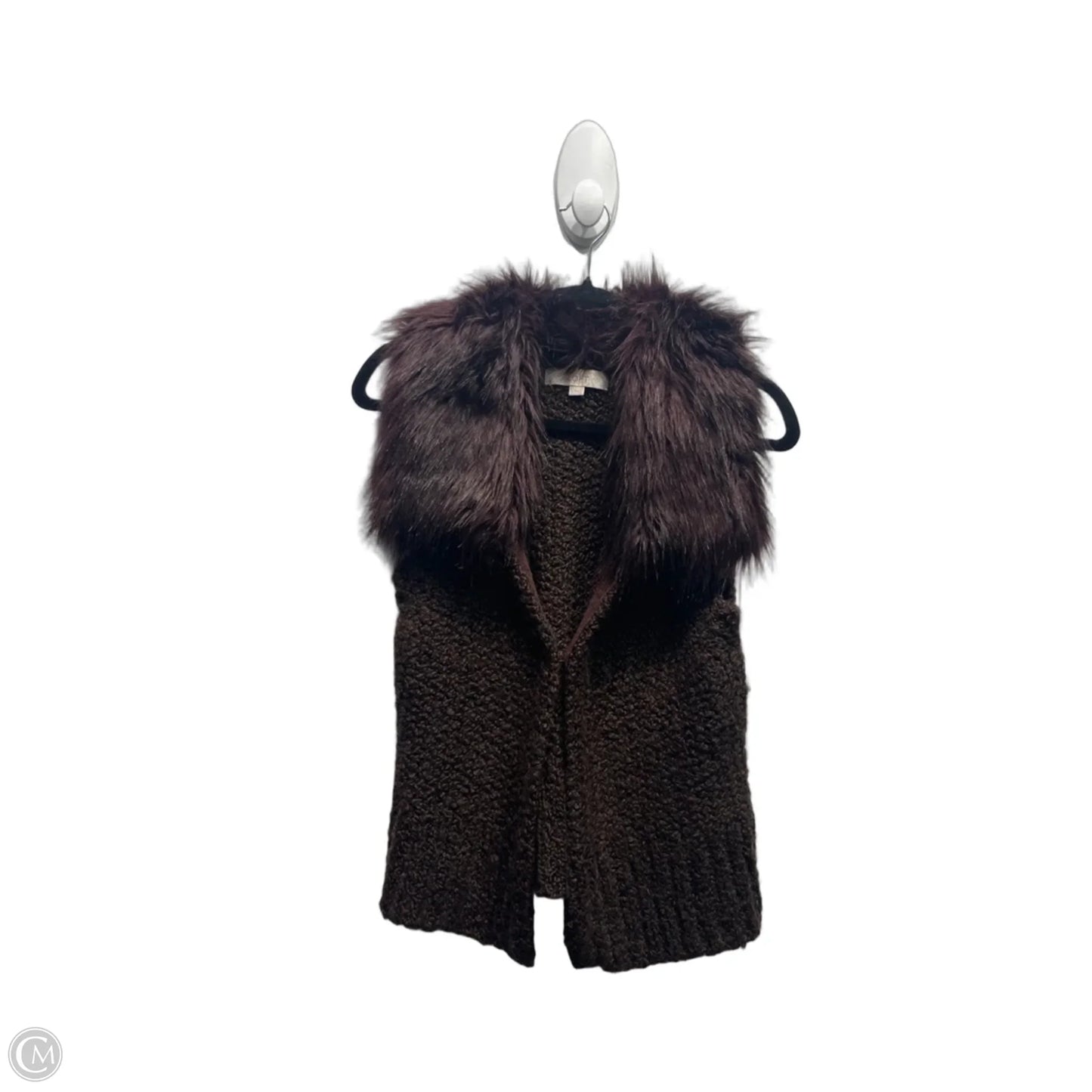 Vest Faux Fur & Sherpa By Loft In Brown, Size: S