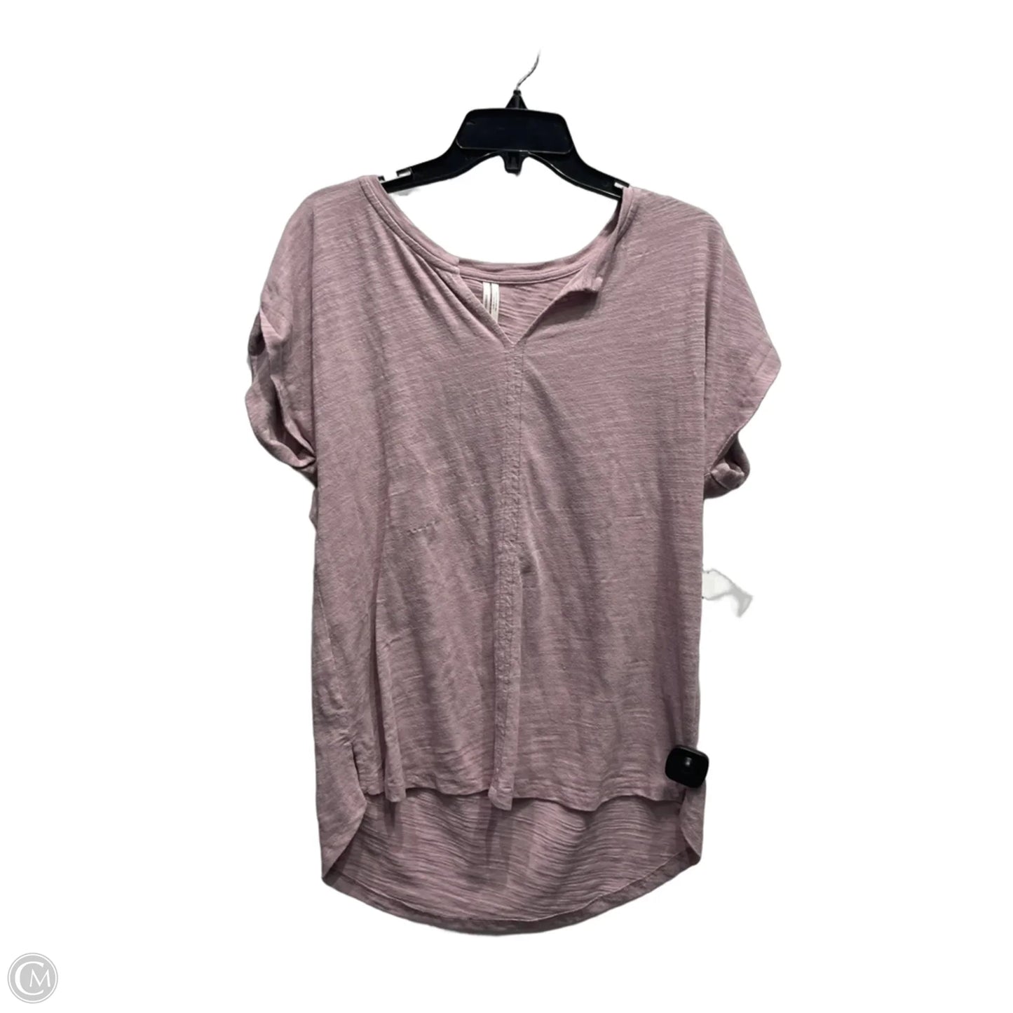 Top Short Sleeve By Anthropologie In Purple, Size: M