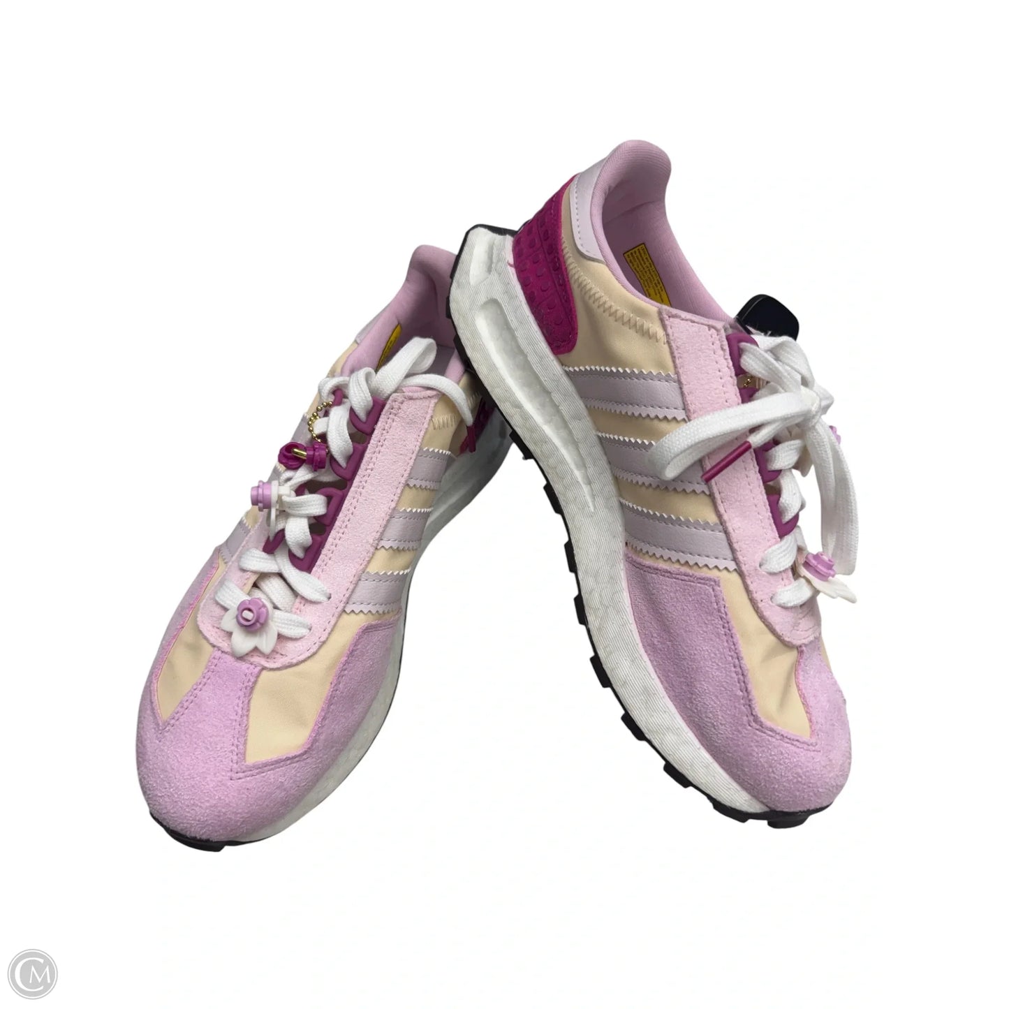 Shoes Athletic By Adidas In Cream & Pink, Size: 9