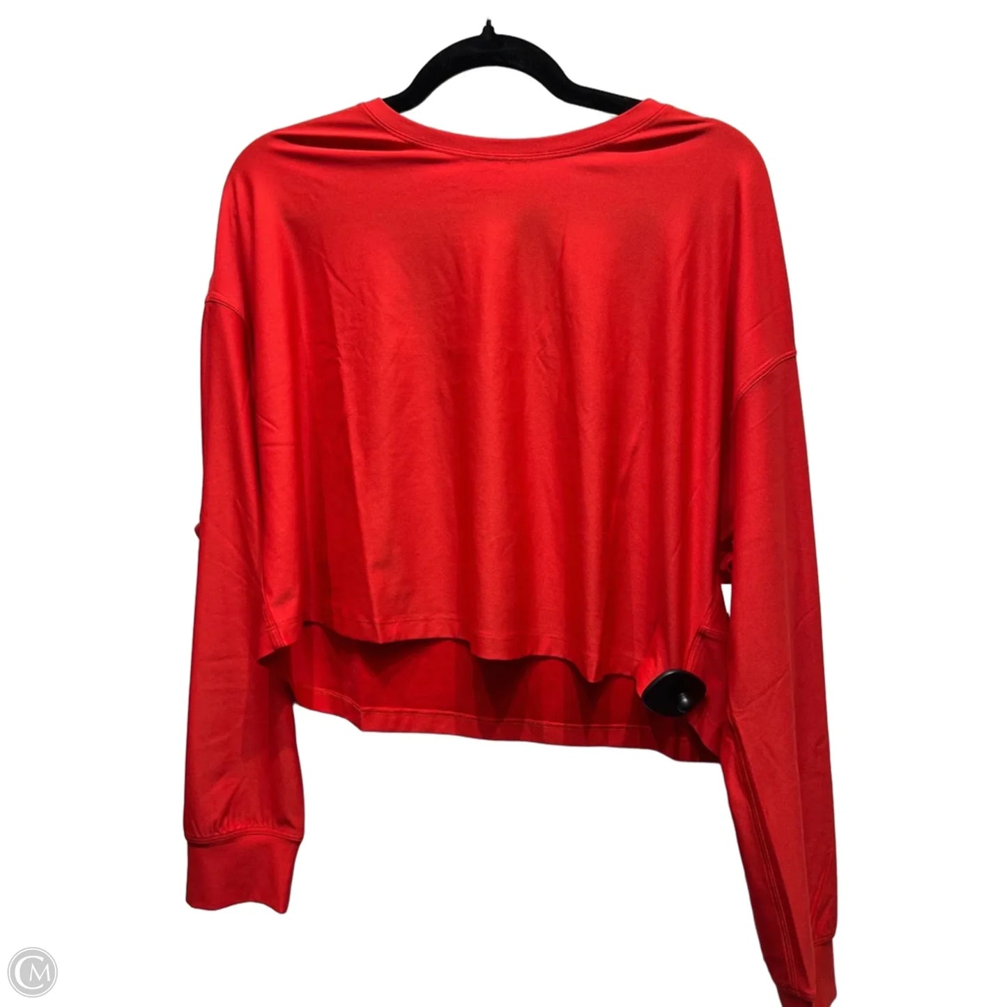 Athletic Top Long Sleeve Crewneck By Lululemon In Red, Size: 10