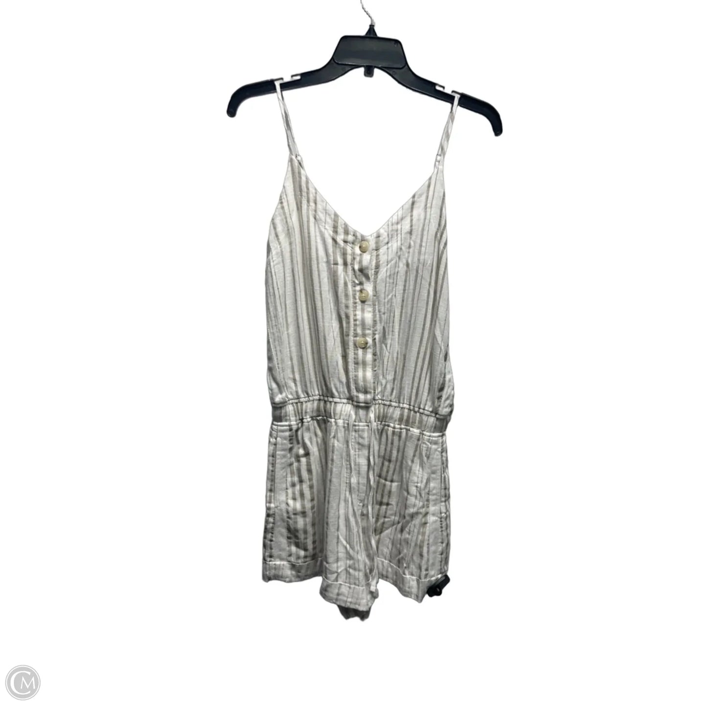 Romper By Splendid In Tan & White, Size: S