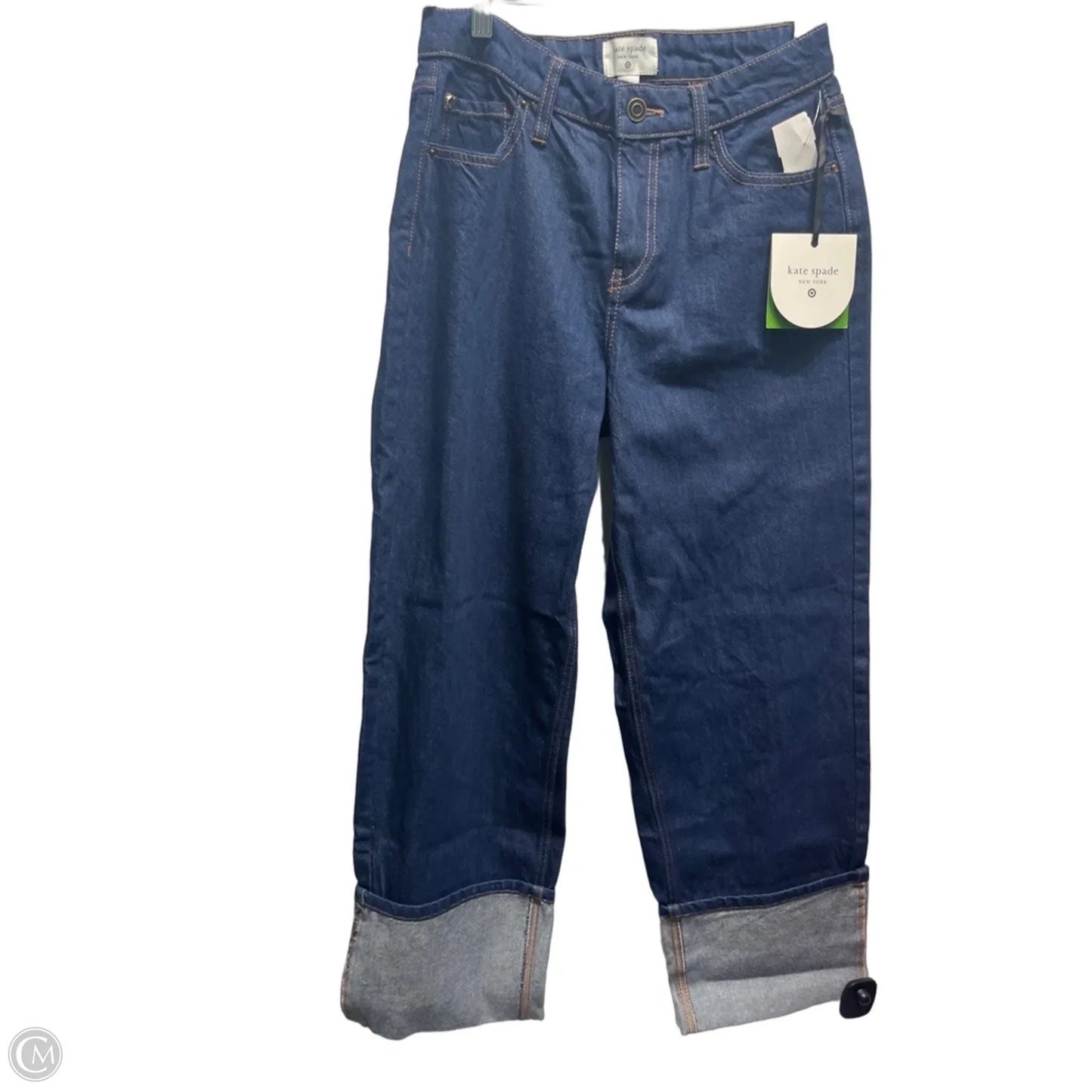 Jeans Wide Leg By Target-designer In Blue Denim, Size: 2
