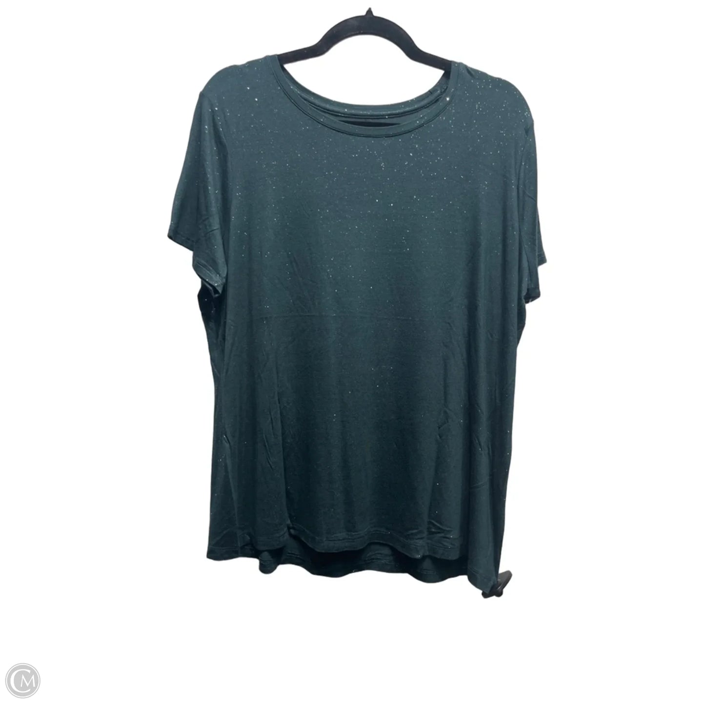 Top Short Sleeve By Apt 9 In Green, Size: Xl