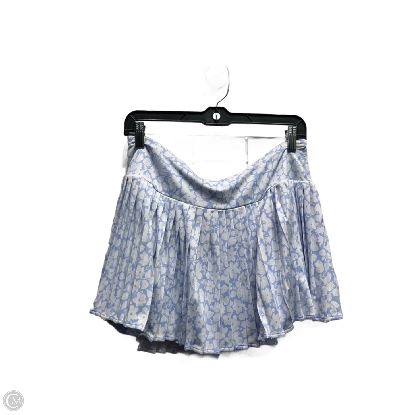 Skirt Mini & Short By Laura Ashley In Blue & White, Size: Xl