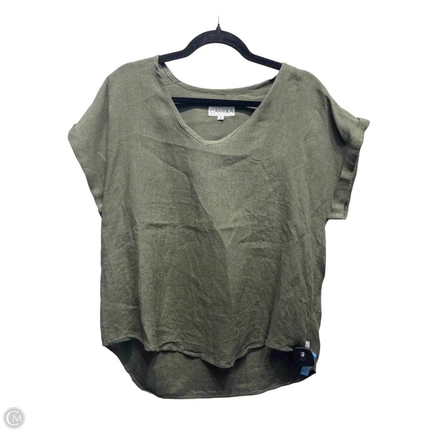 Top Short Sleeve By camixa In Green, Size: M