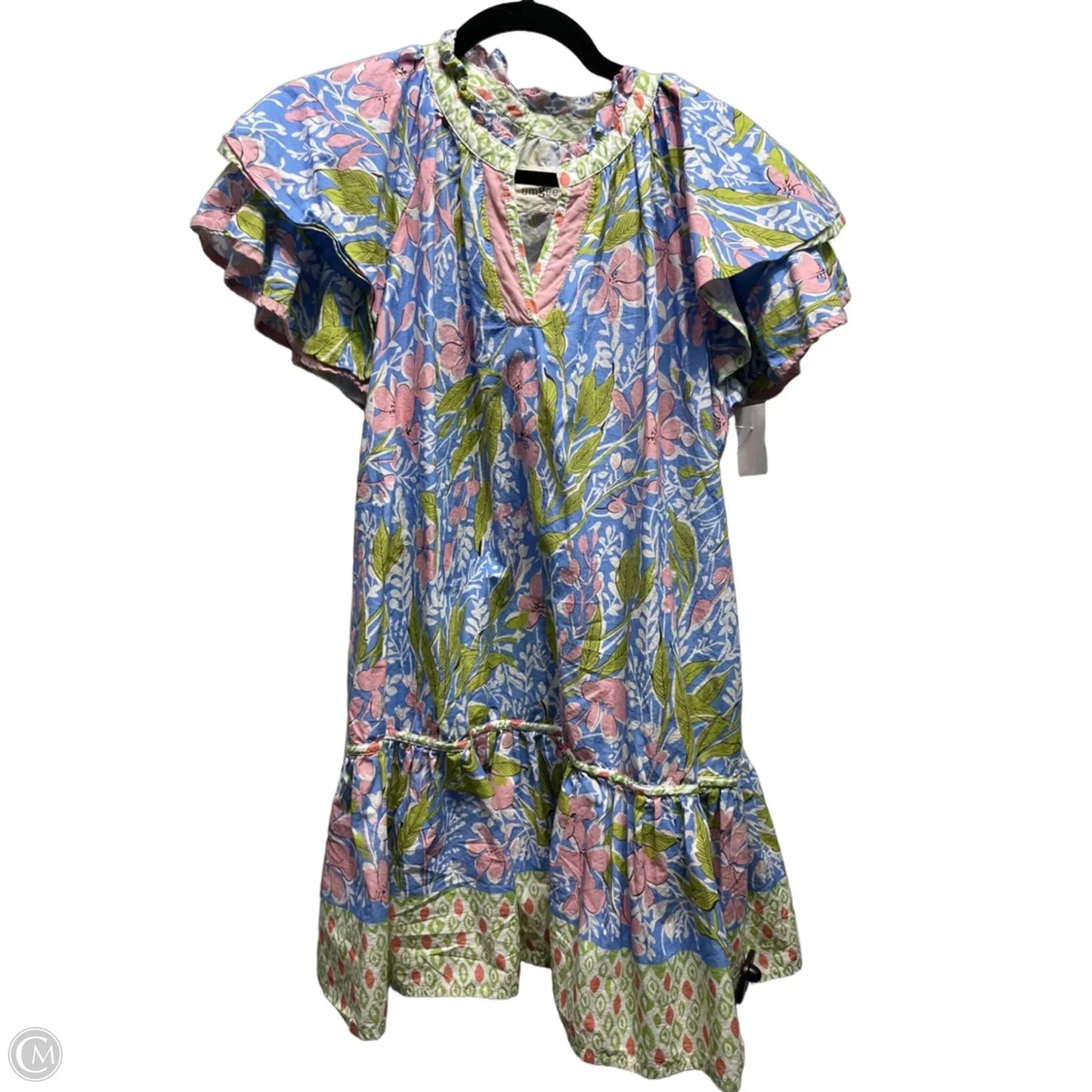 Dress Casual Short By Umgee In Blue & Pink, Size: M