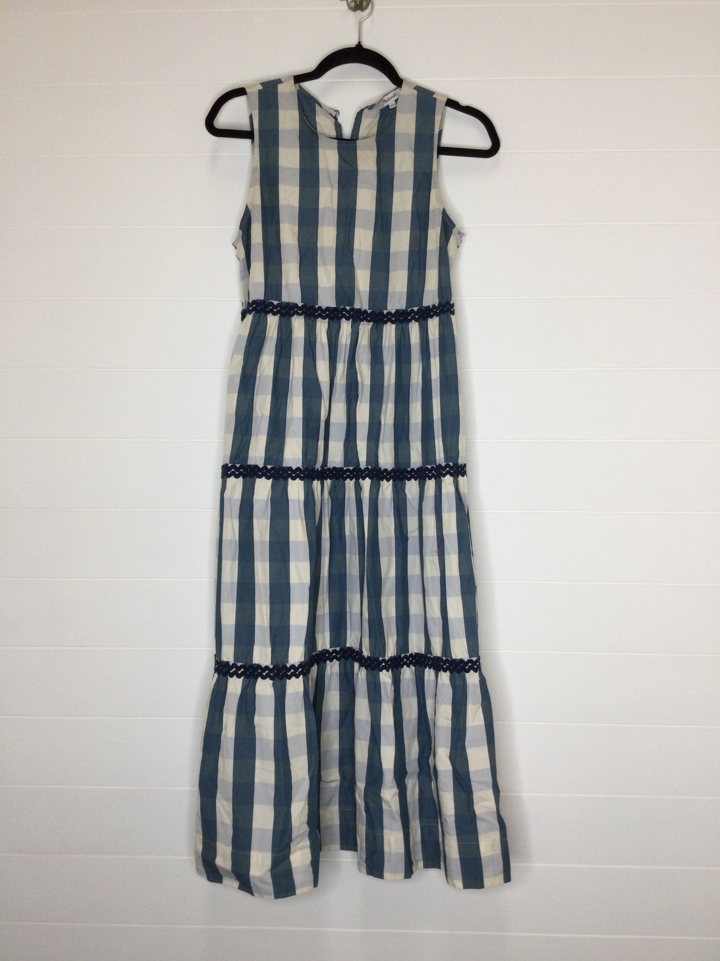 Blue & White Dress Casual Maxi Madewell, Size S