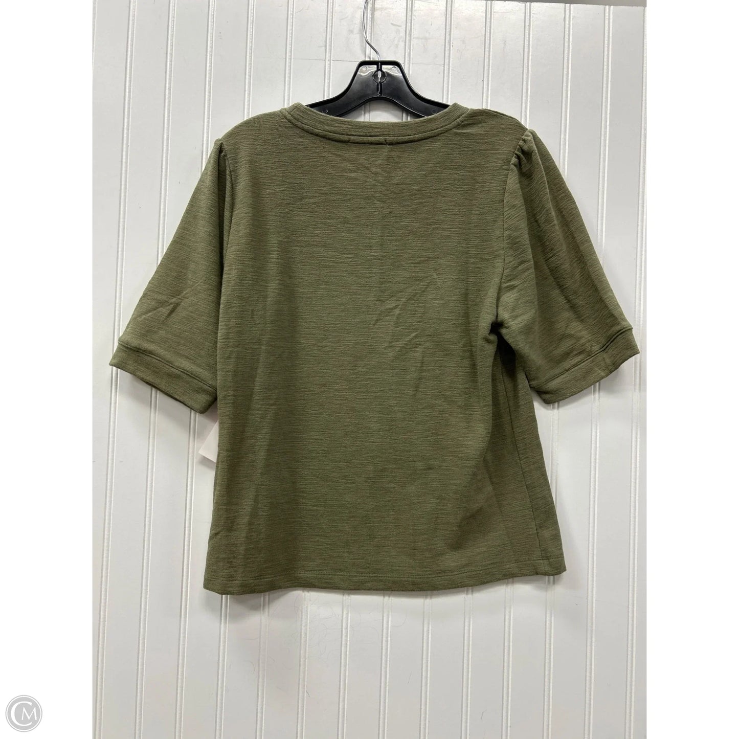 Top Short Sleeve By Evereve In Green, Size: M