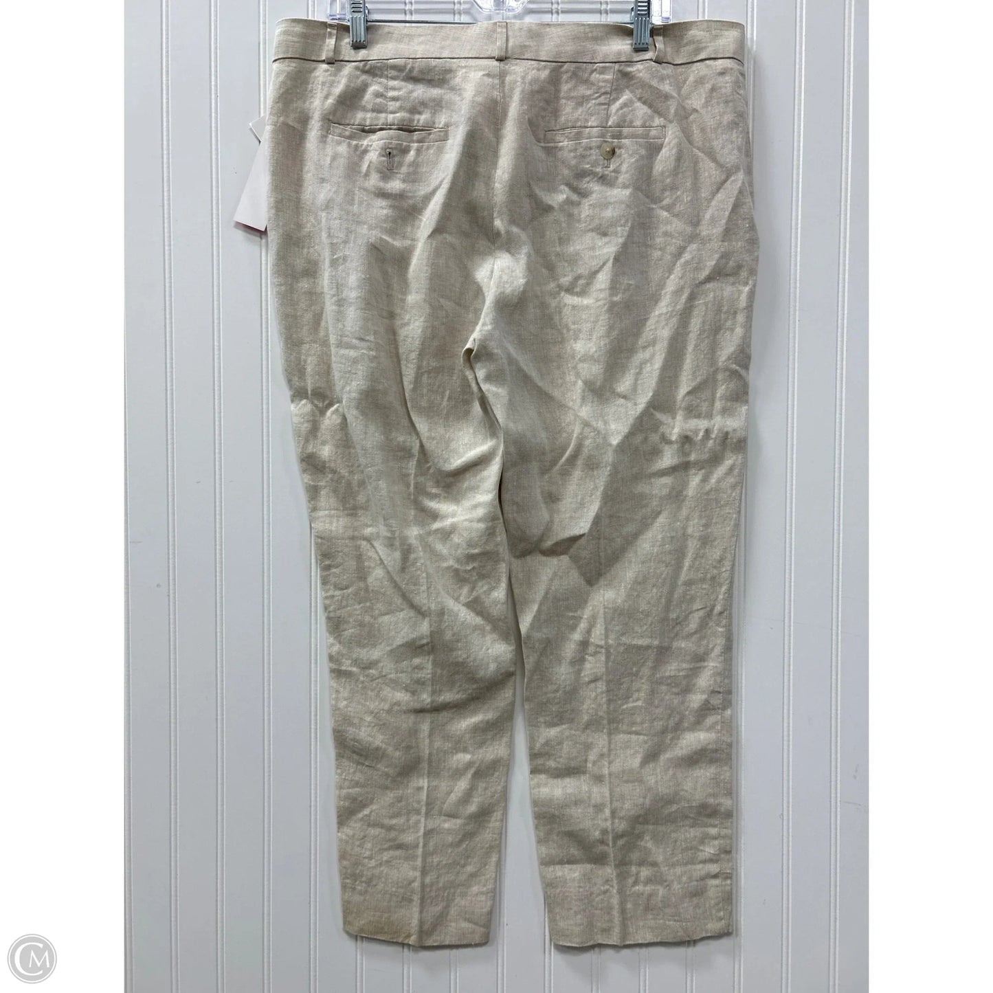 Pants Linen By Banana Republic In Cream, Size: 14