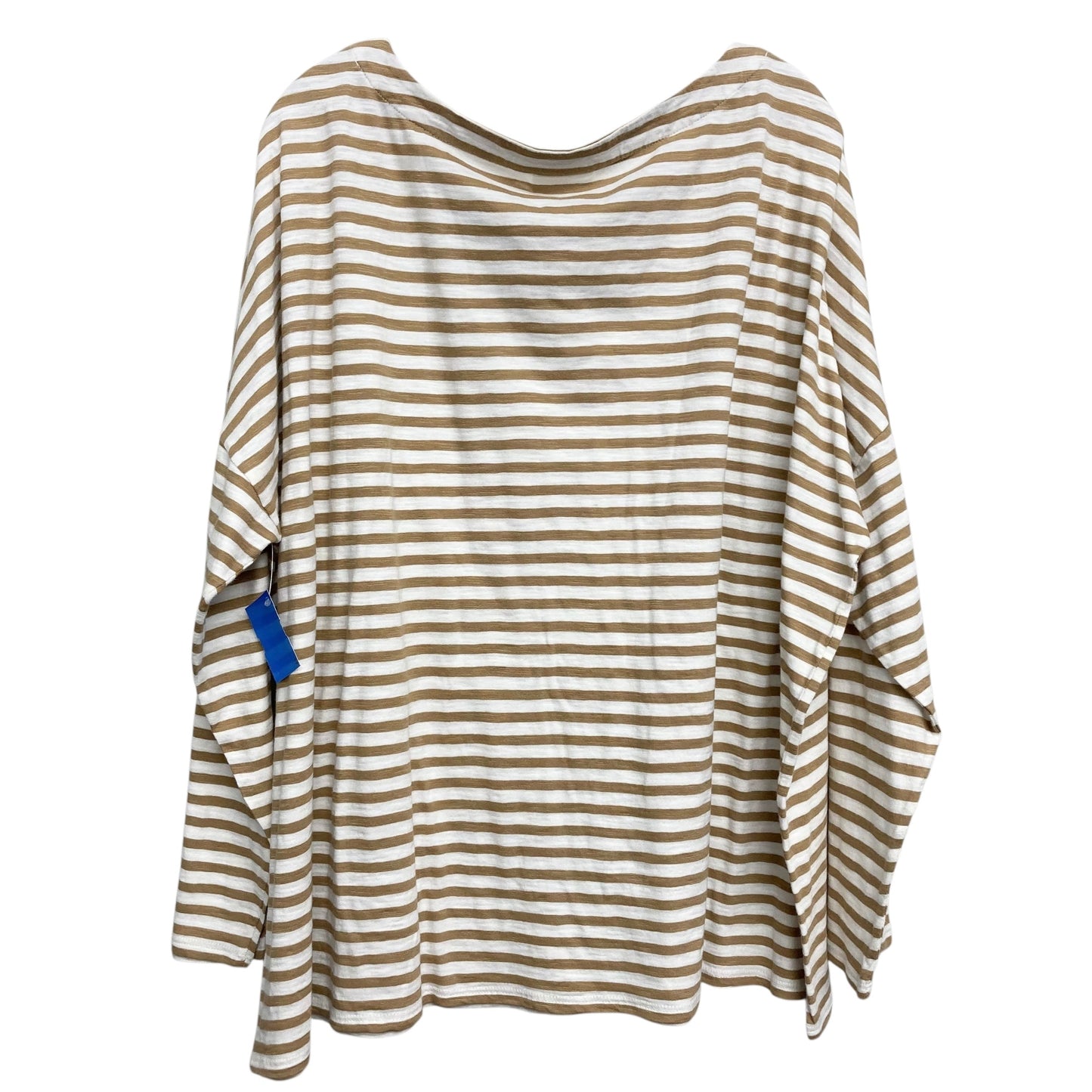 Top Ls Basic By J. Jill In Striped Pattern, Size:3X