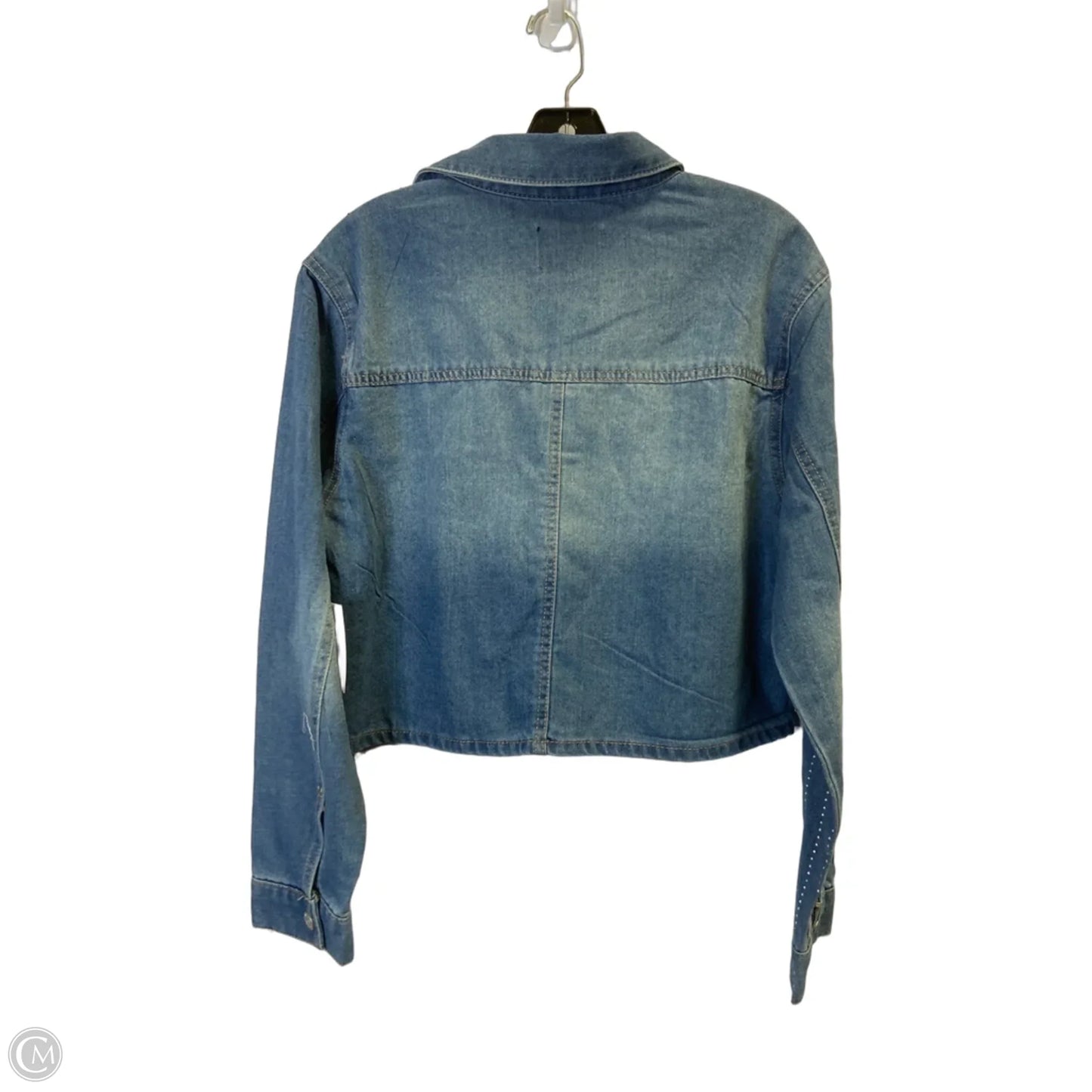 Jacket Denim By Clothes Mentor In Blue Denim, Size: M