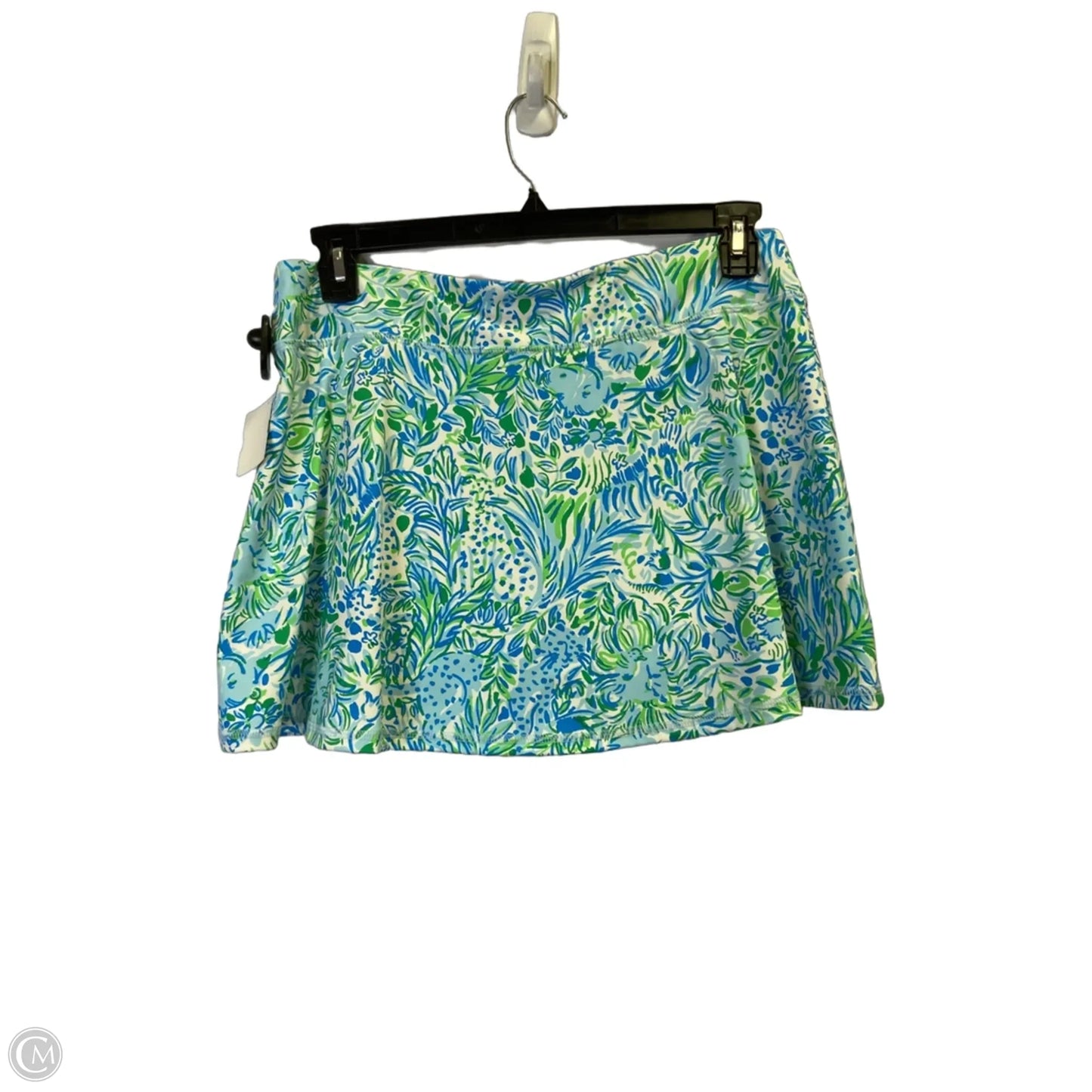 Athletic Skort By Cmb In Blue & Green, Size: L