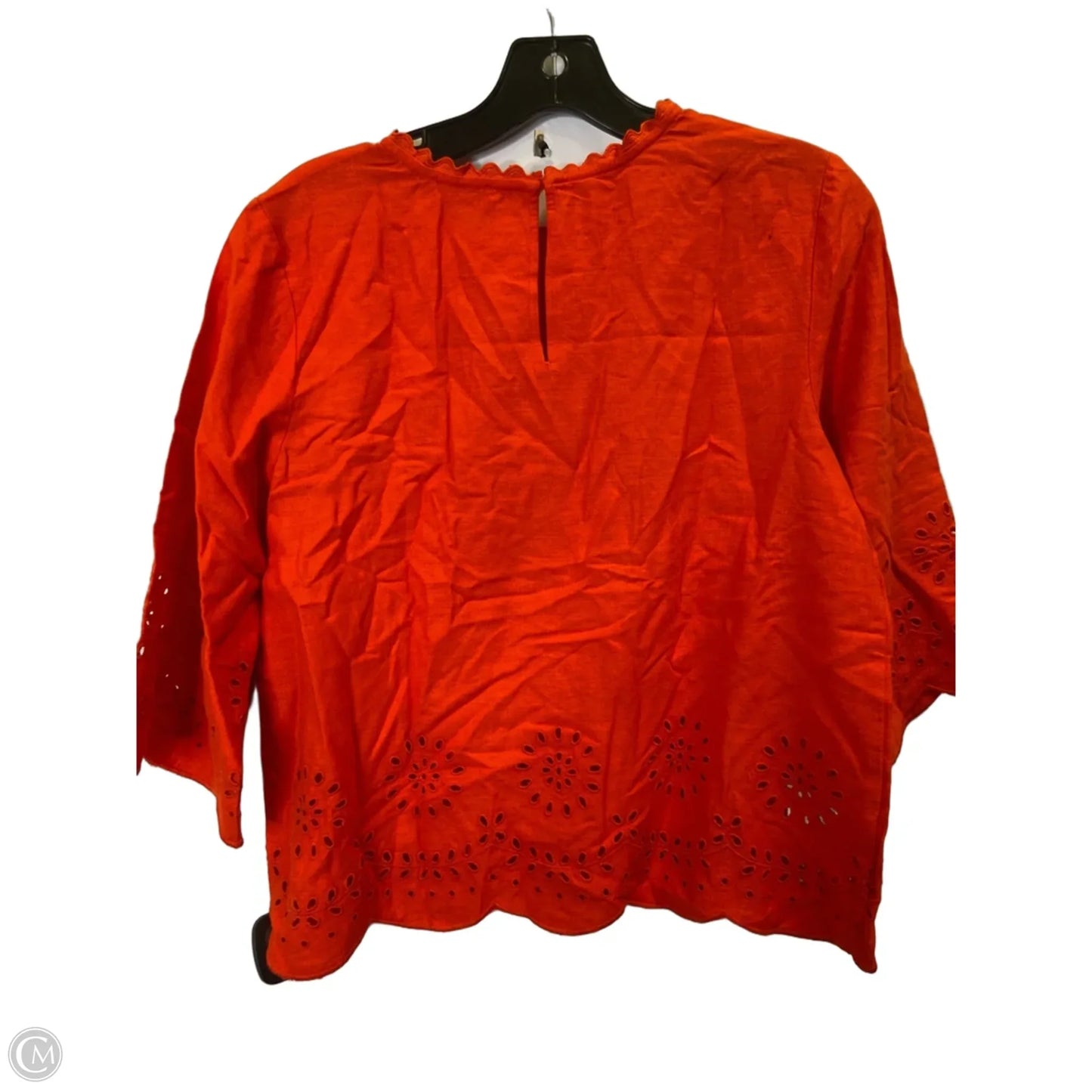 Top Short Sleeve By Loft In Orange, Size: S