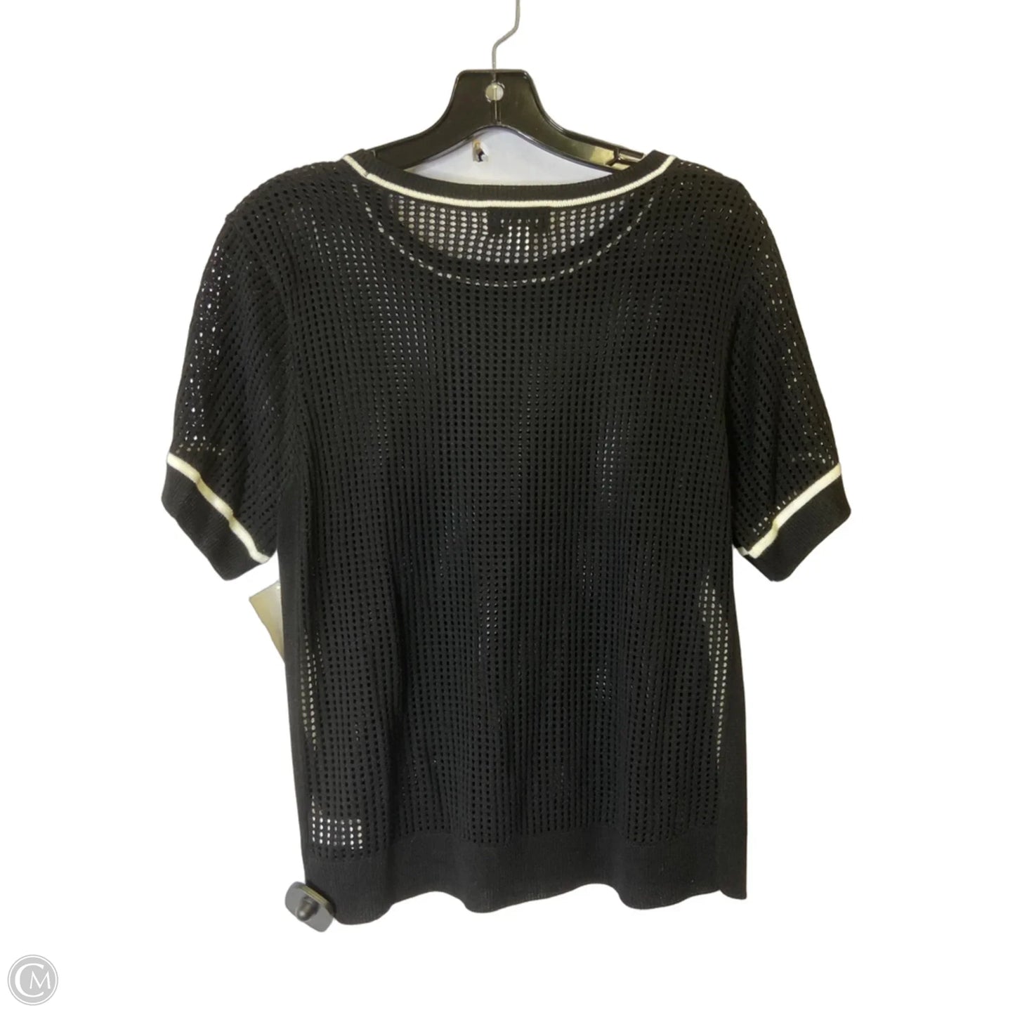 Top Short Sleeve By Evereve In Black, Size: M