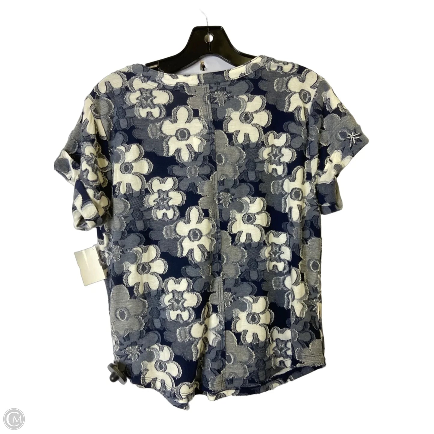 Top Short Sleeve By Pilcro In Navy, Size: L