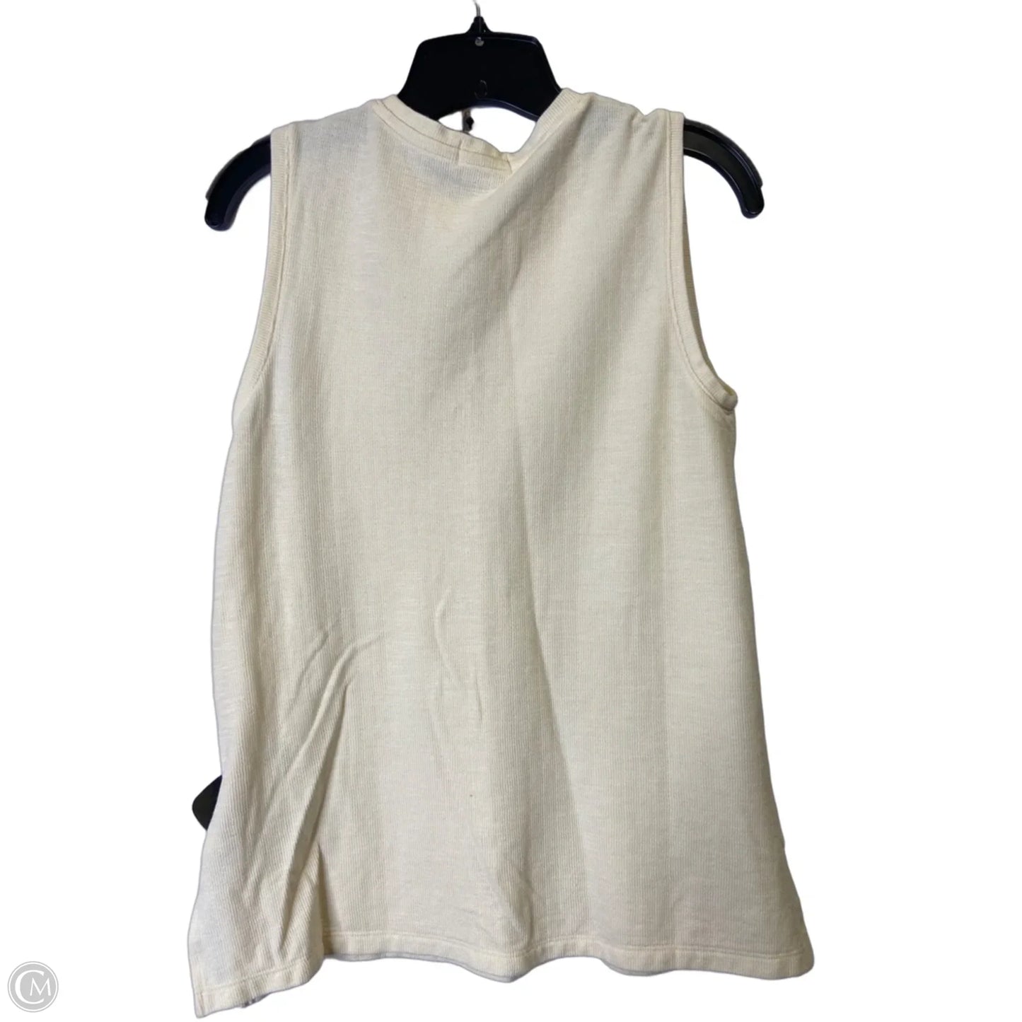 Top Sleeveless Basic By Cma In Cream, Size: S