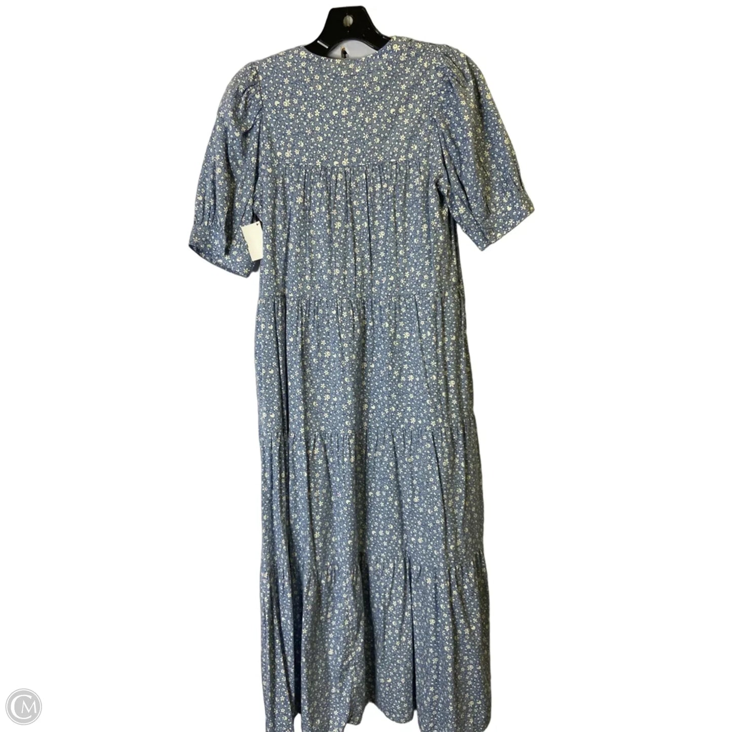Dress Casual Midi By Madewell In Blue, Size: Xxs