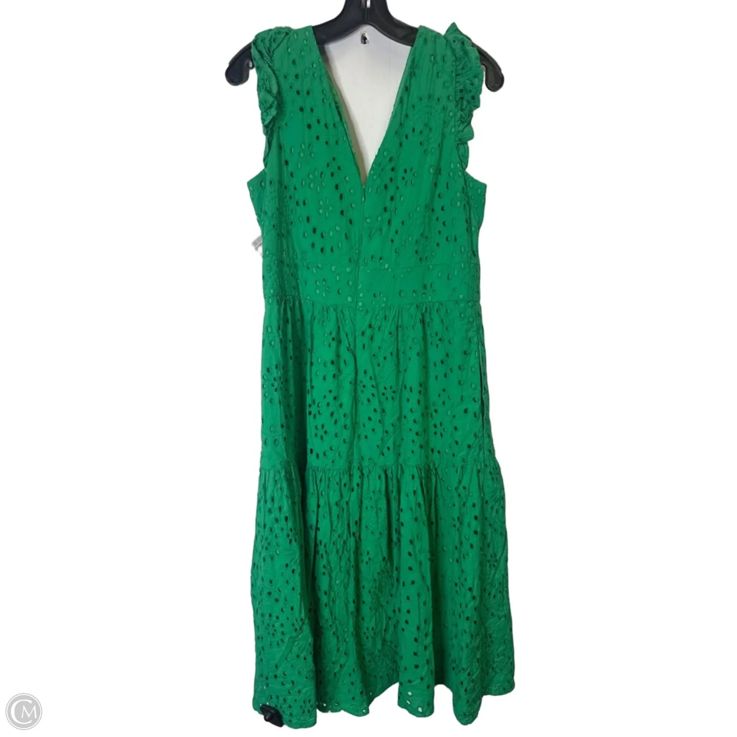 Dress Casual Midi By Maggy London In Green, Size: 10