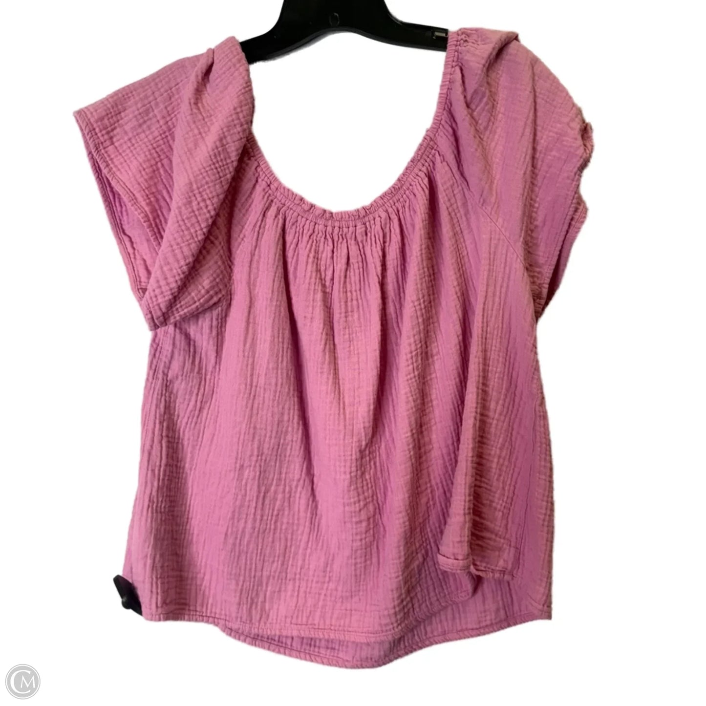 Top Short Sleeve By Time And Tru In Pink, Size: Xl