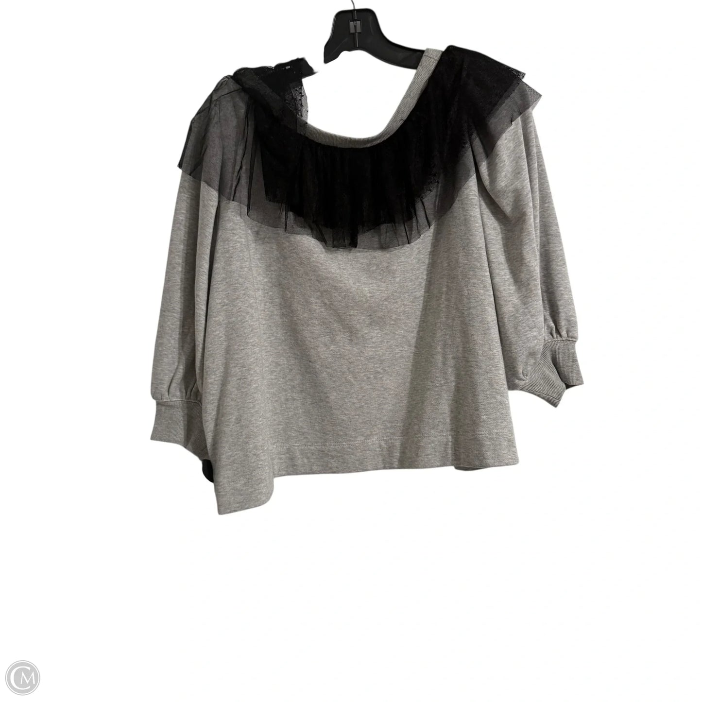 Top Short Sleeve By Maeve In Grey, Size: S