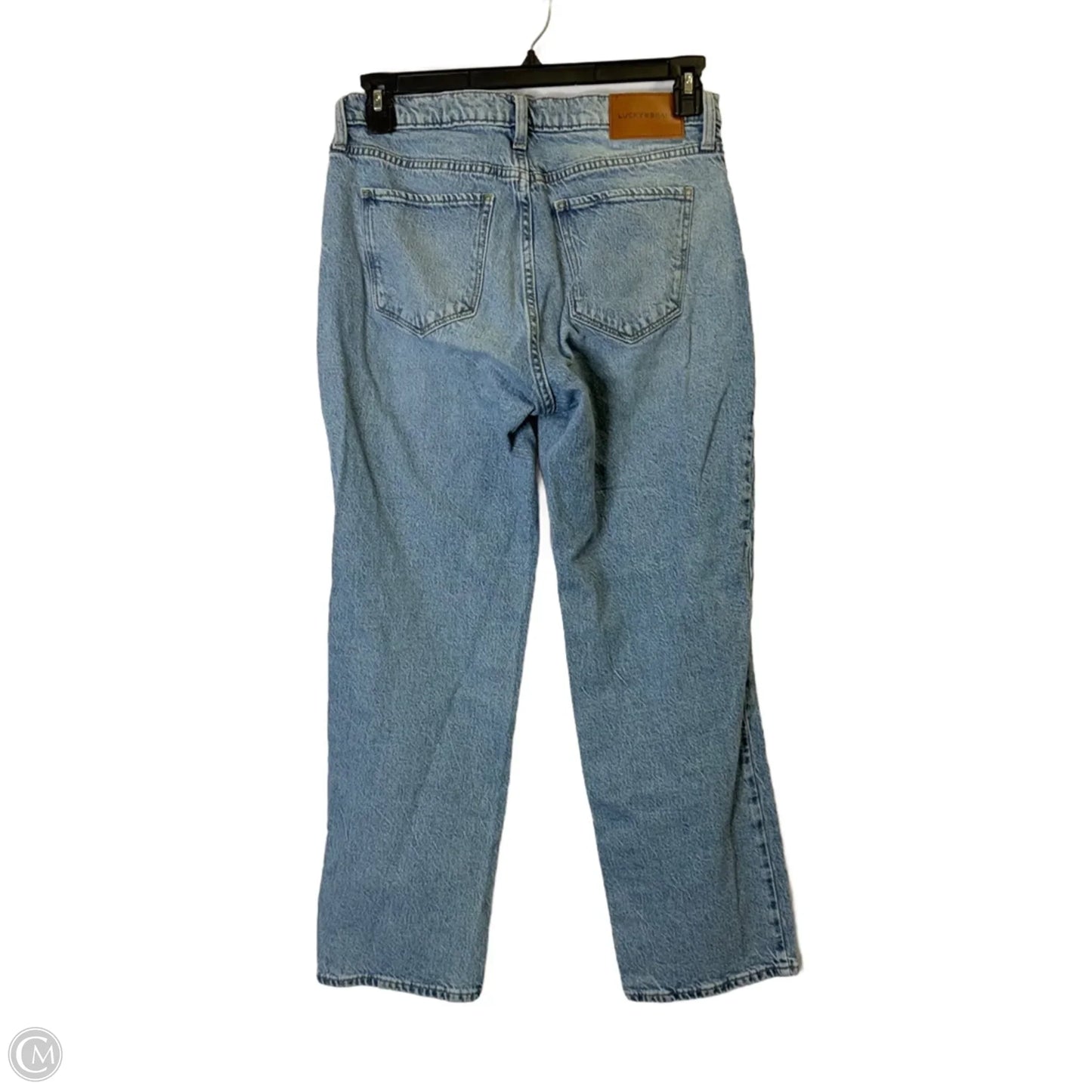 Jeans Straight By Lucky Brand In Blue Denim, Size: 8