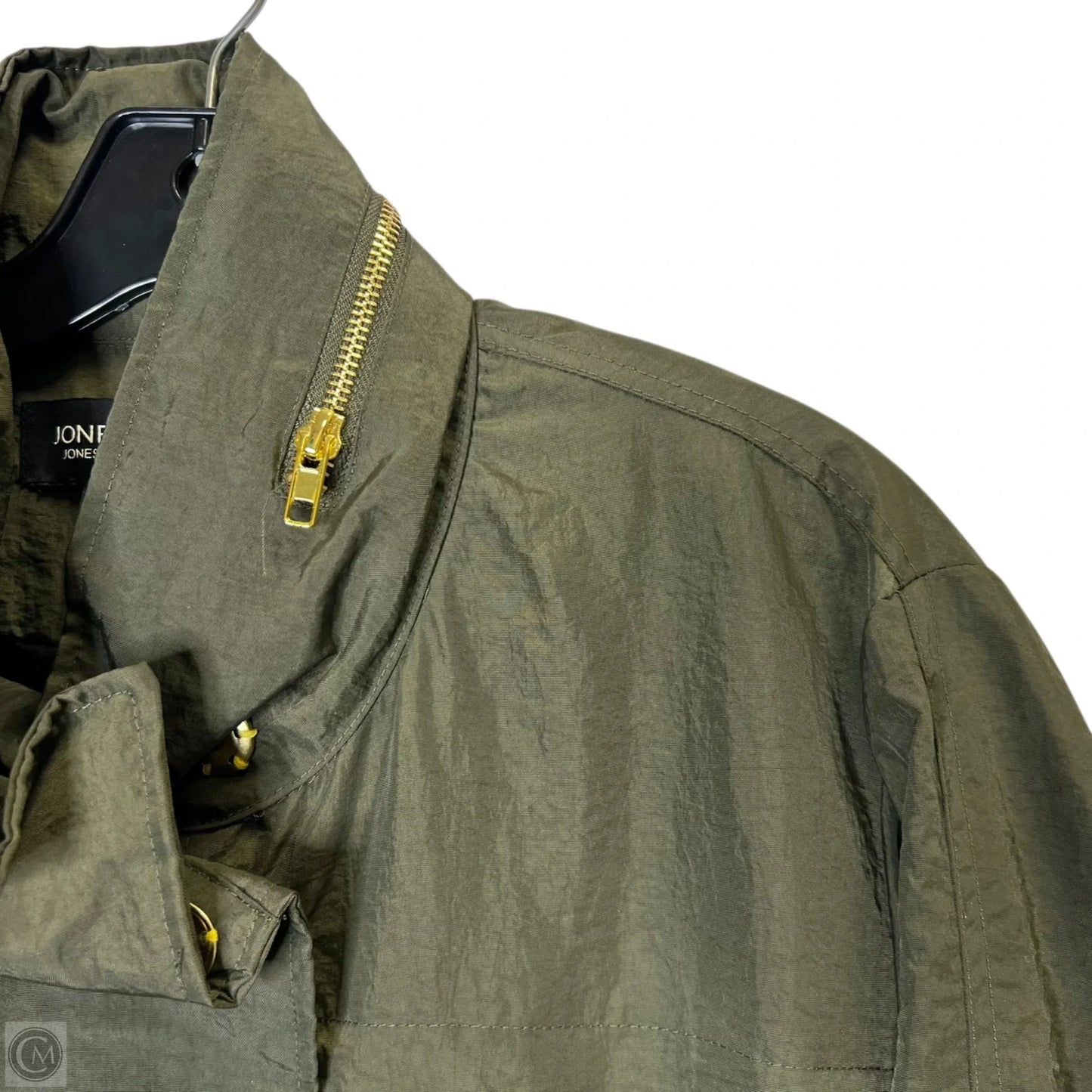 Coat Trench Coat By Jones New York In Green, Size: 1x