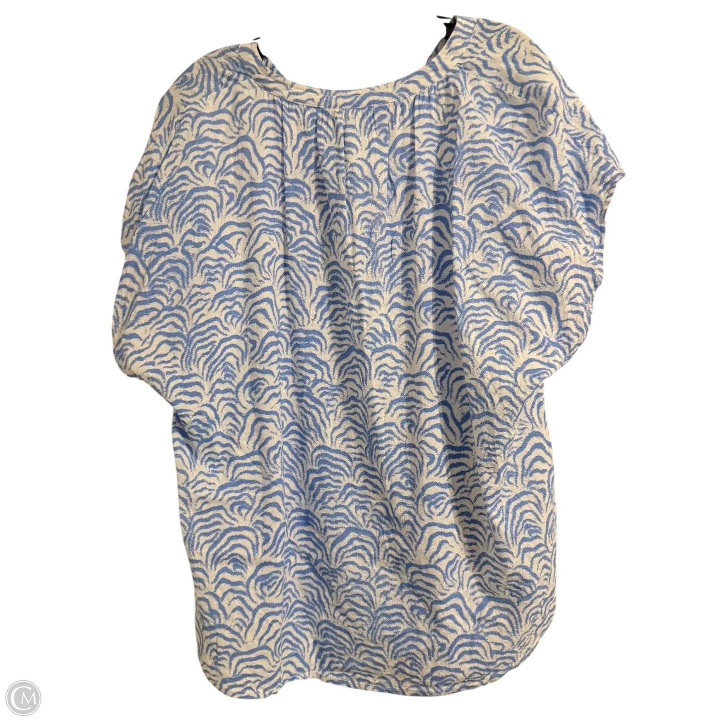Top Short Sleeve By H&m In Blue, Size: Xl