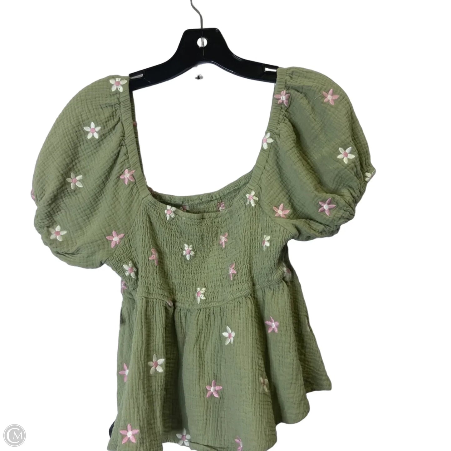 Top Short Sleeve By Altard State In Green, Size: M
