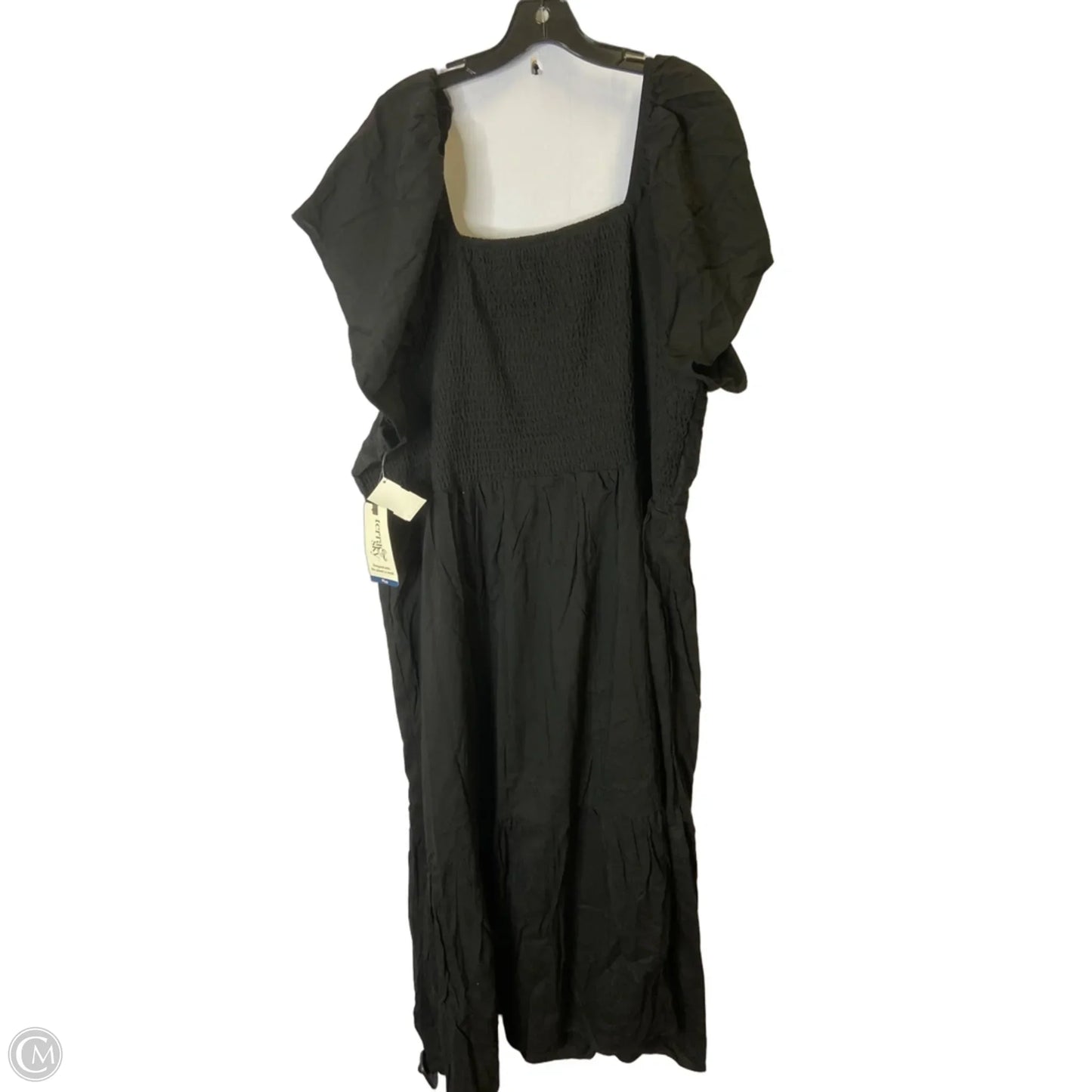 Dress Casual Midi By Terra & Sky In Black, Size: 4x