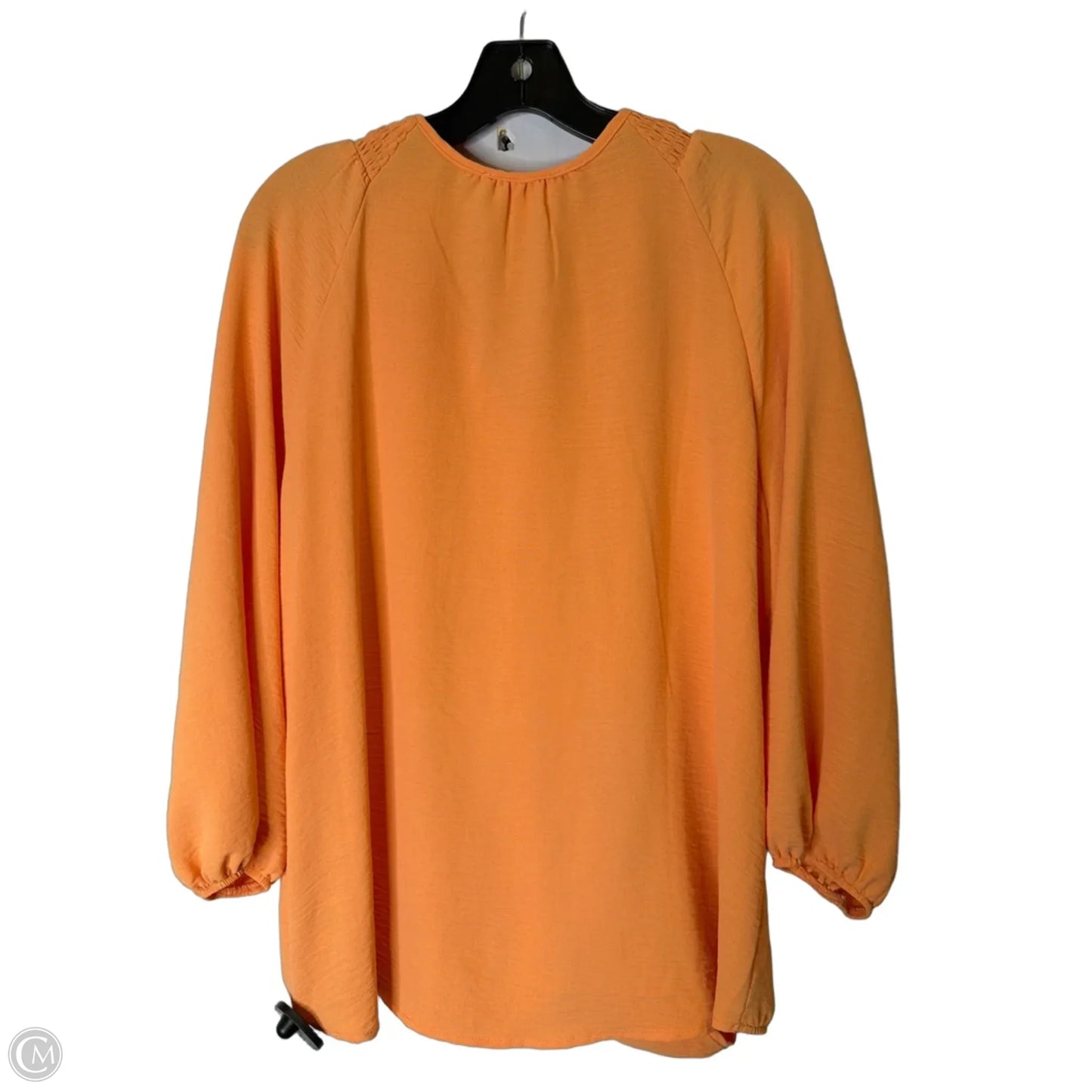 Top Short Sleeve By Como Blu In Orange, Size: Xl