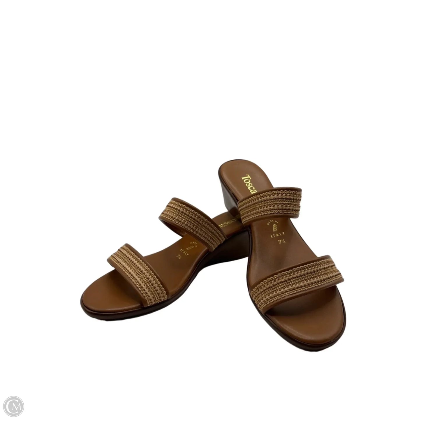 Shoes Heels Block By Toscanella In Brown, Size: 7.5