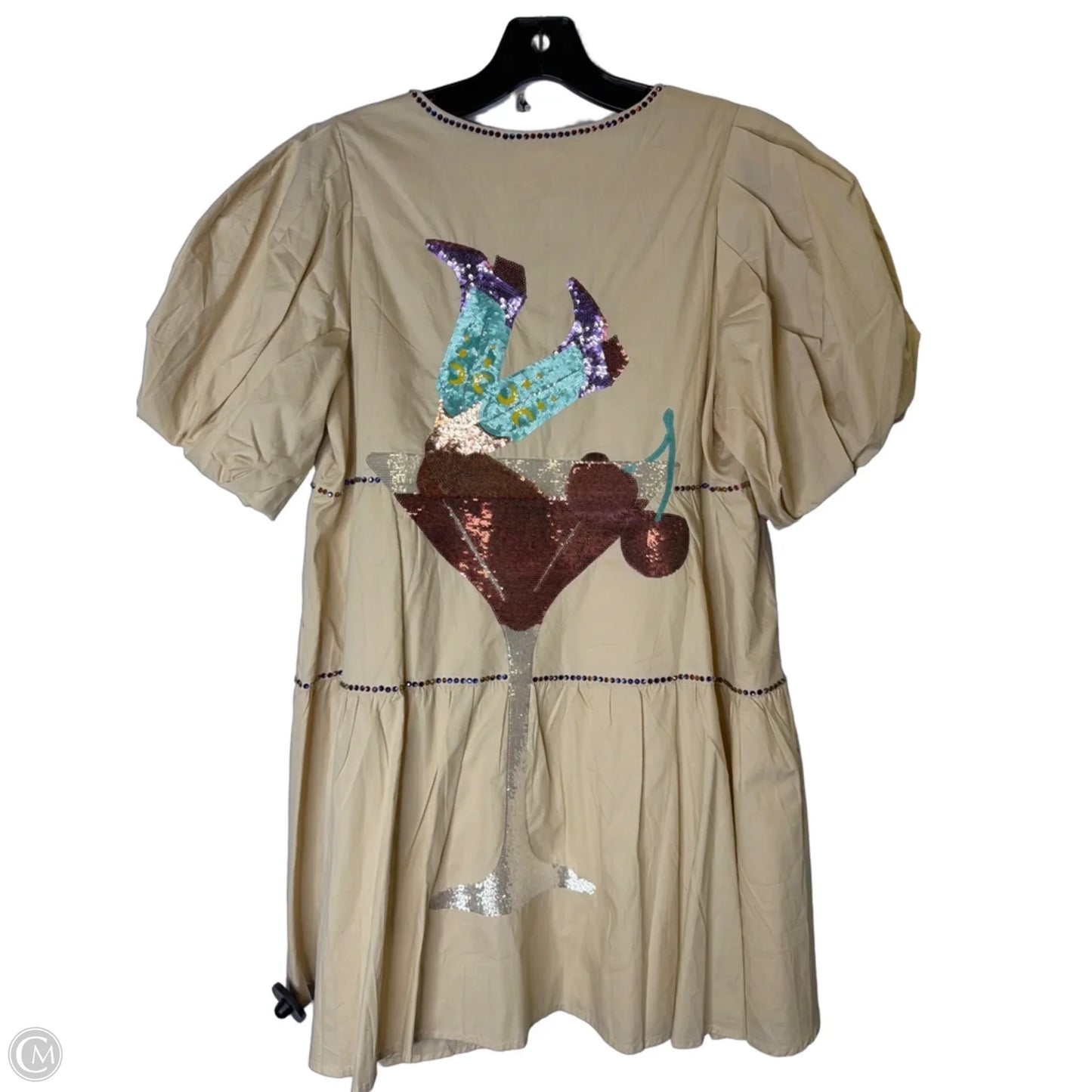 Dress Casual Short By Clothes Mentor In Cream, Size: M