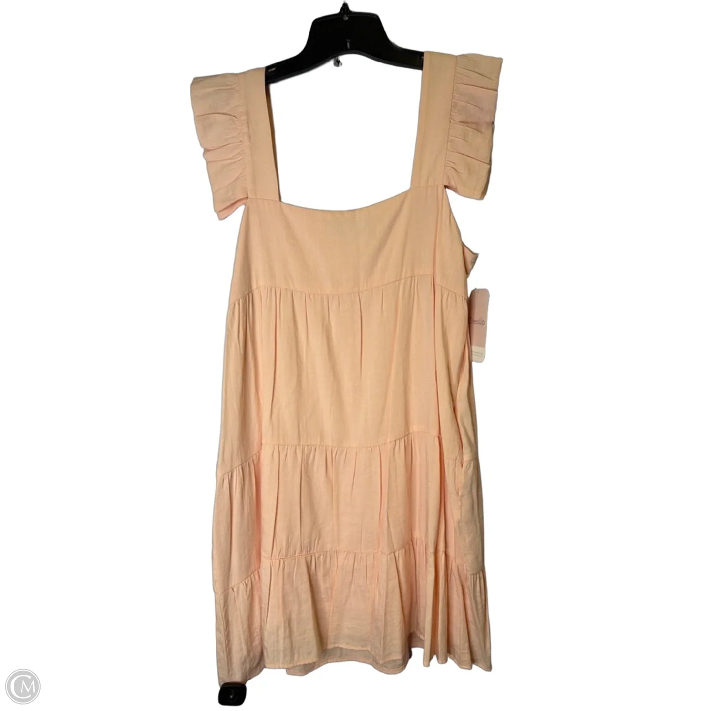Dress Casual Short By Clothes Mentor In Peach, Size: L