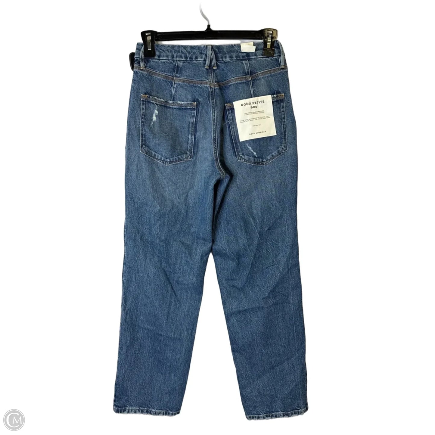 Jeans Straight By Good American In Blue Denim, Size: 6