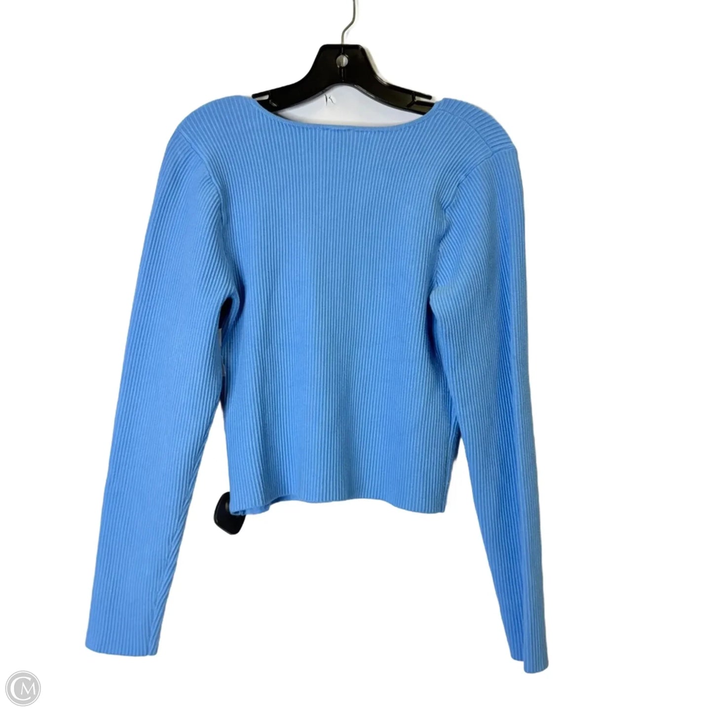 Top Long Sleeve By Abercrombie And Fitch In Blue, Size: L