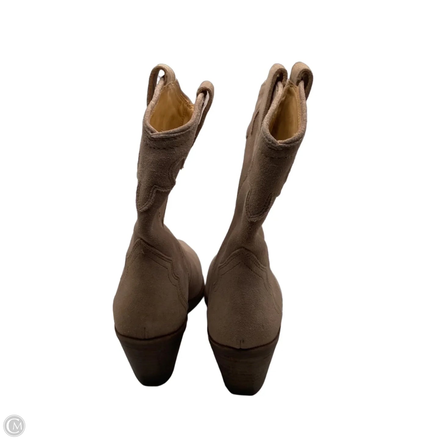 Boots Designer By Frye In Taupe, Size: 6.5