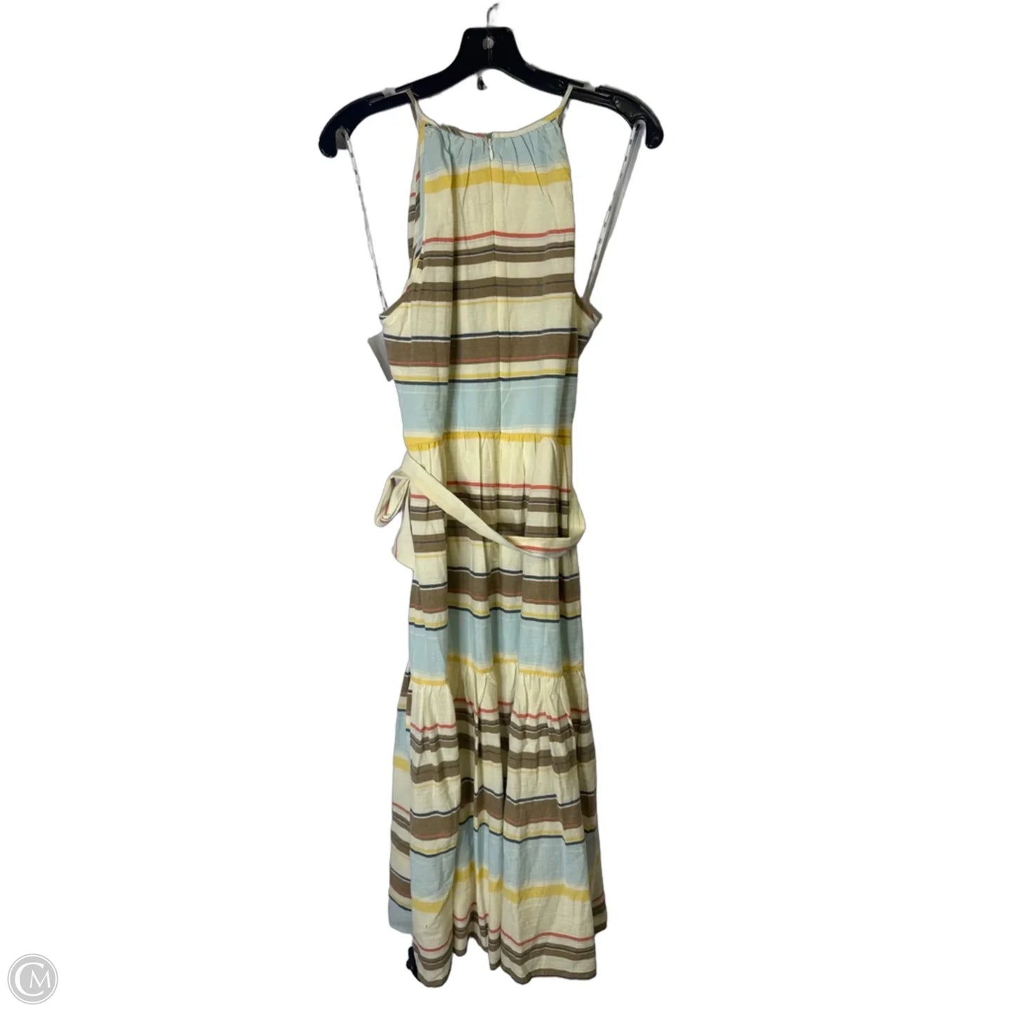 Dress Casual Midi By Dkny In Striped Pattern, Size: 10