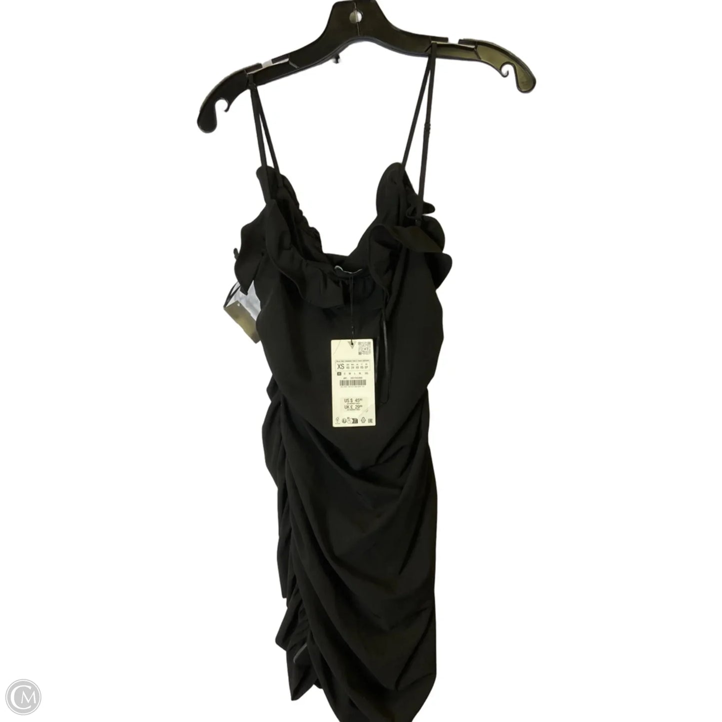 Dress Party Short By Zara In Black, Size: Xs