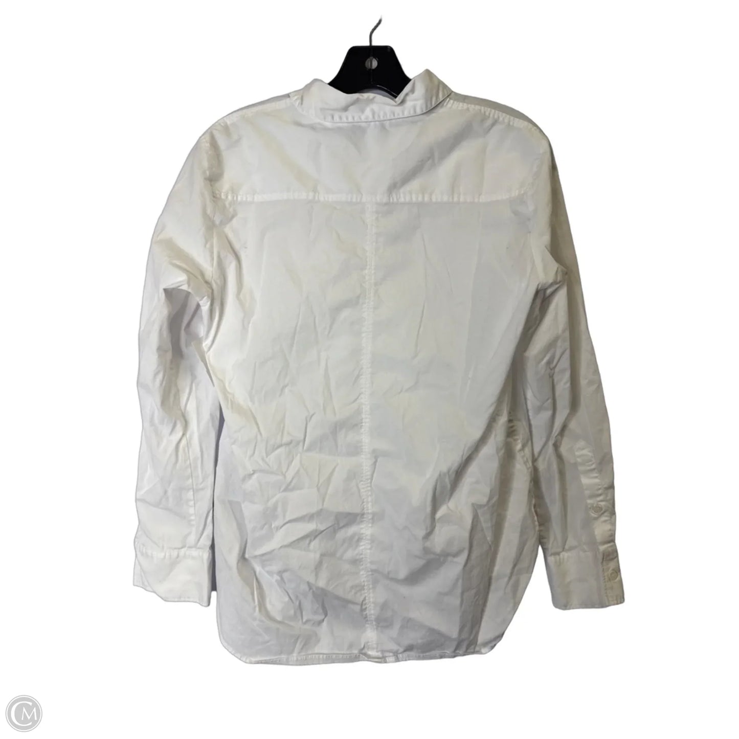 Top Long Sleeve By Zara In White, Size: S