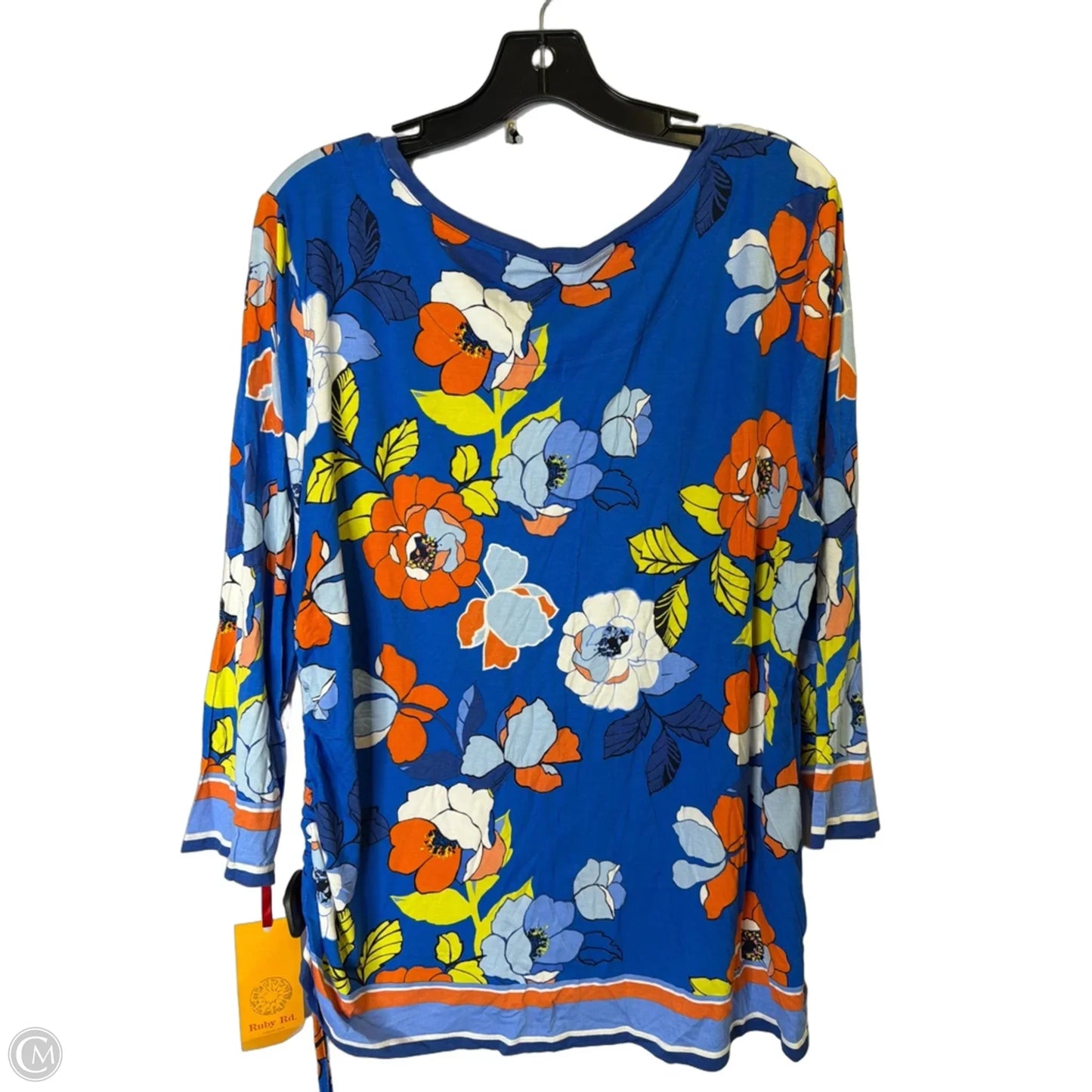 Top Short Sleeve By Ruby Rd In Blue, Size: Xl