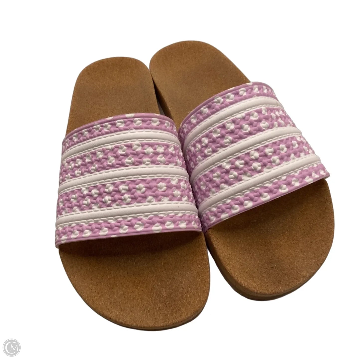 Sandals Flats By Adidas In Pink, Size: 10