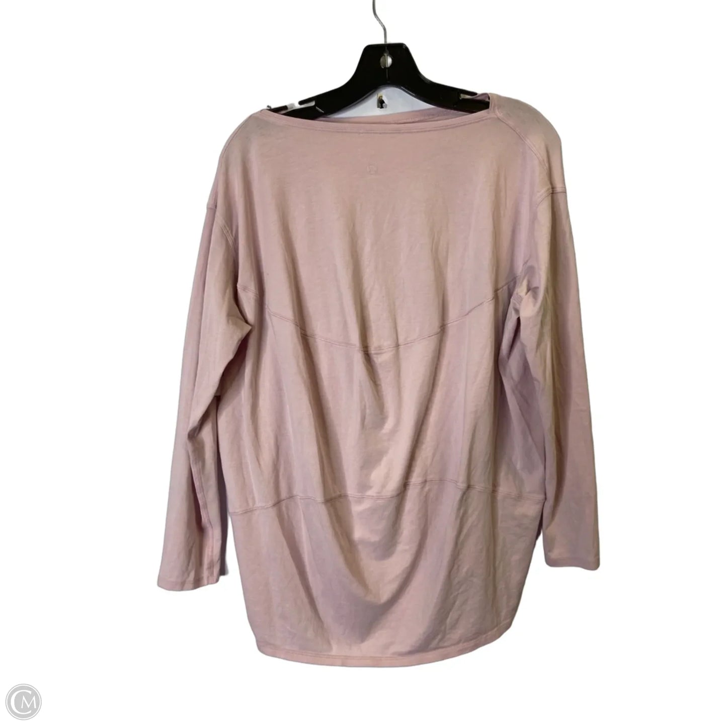 Athletic Top Long Sleeve Crewneck By Lululemon In Pink, Size: M