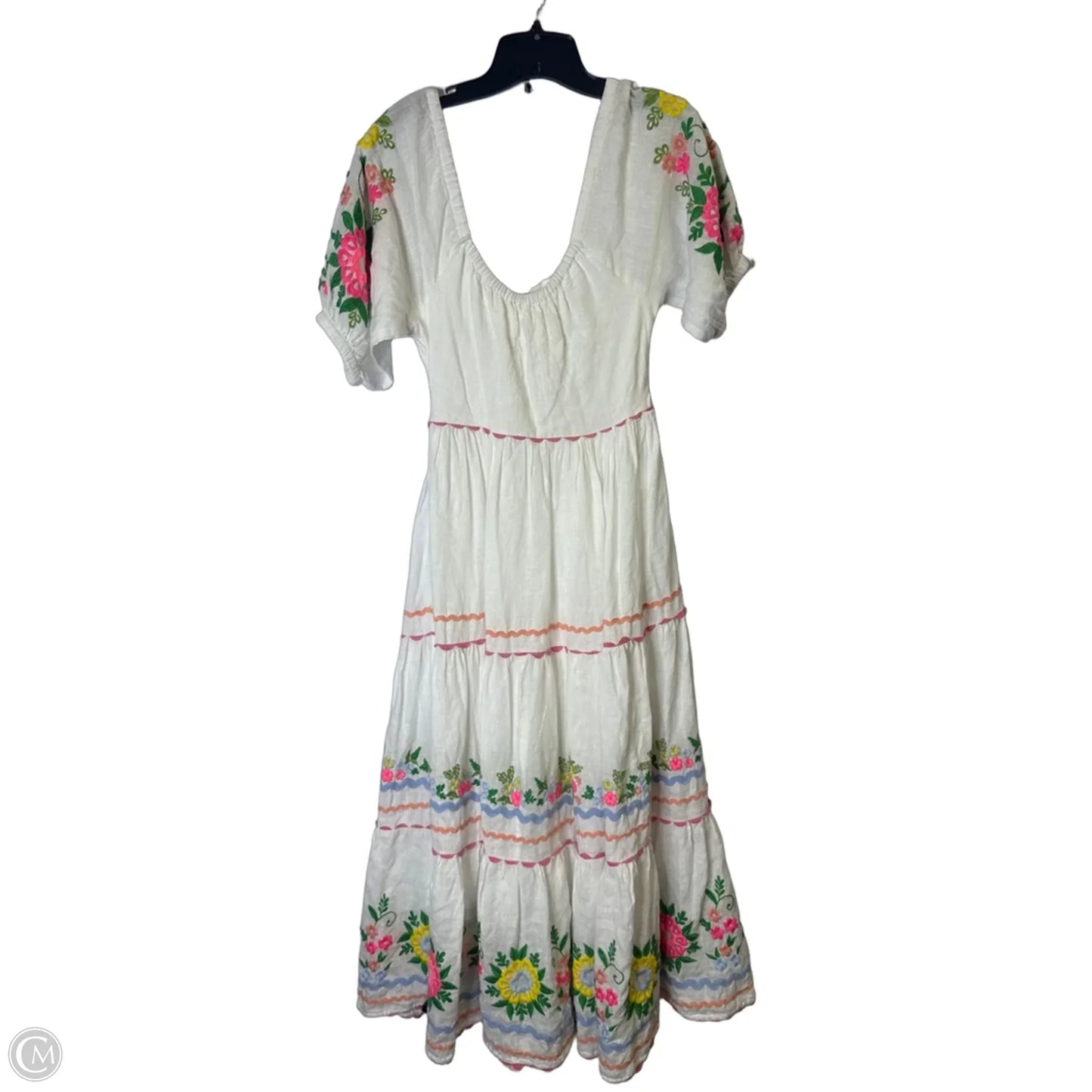 Dress Casual Maxi By Roller Rabbit In White, Size: Xs